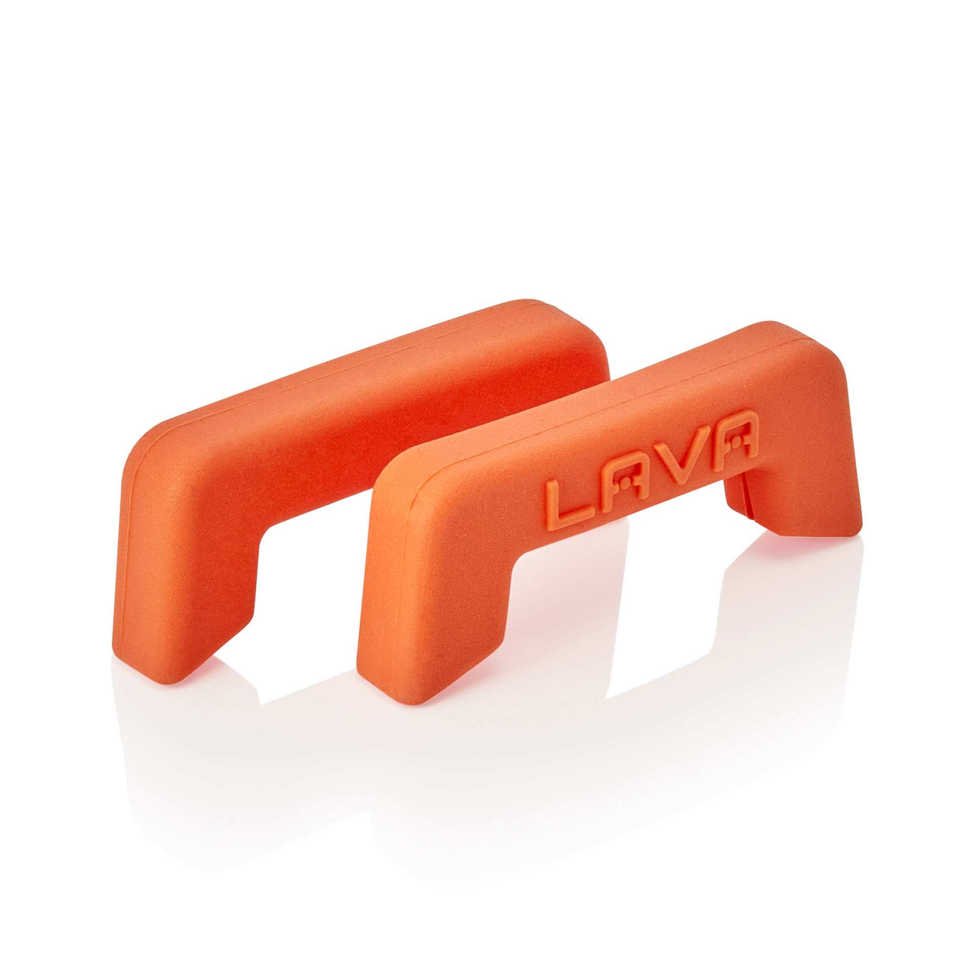 Griff - Serie Lava - orange - Abm. 9,5 x 3,4 x 1,5 cm - Silikon - 364701001-A