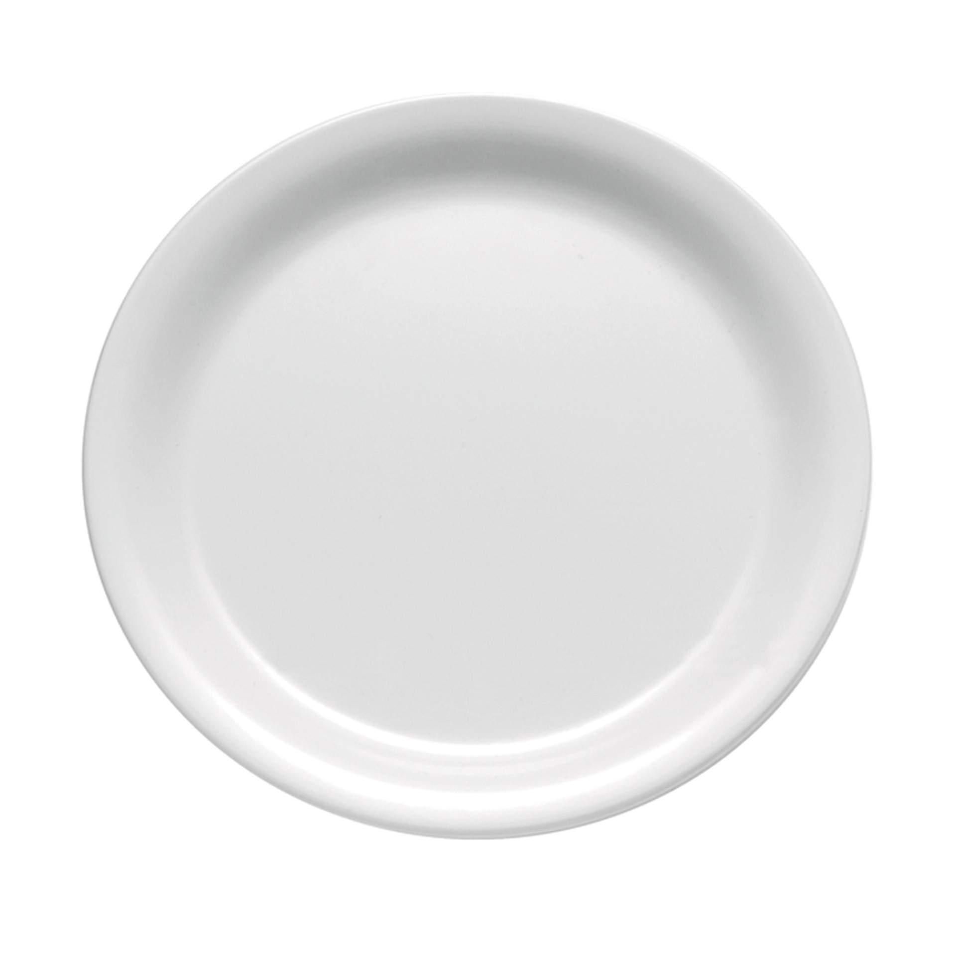 Teller (flach) - Serie Casual - weiß - flach - Abm. 2,5 cm - Ø 22,5 cm - Melamin - 83500-B