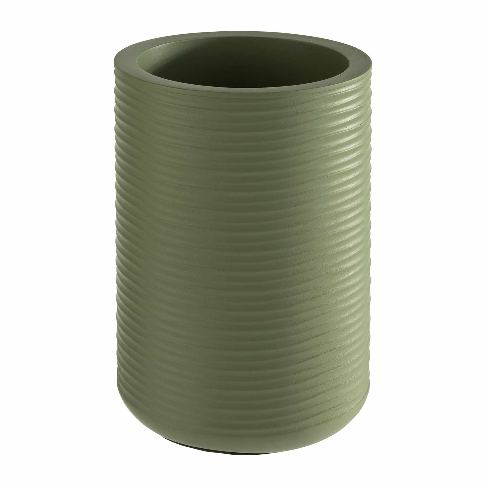 Flaschenkühler - Serie Element - grün - rund - Höhe 19,0 cm - Ø (außen) 13 cm - Beton - 36124-B