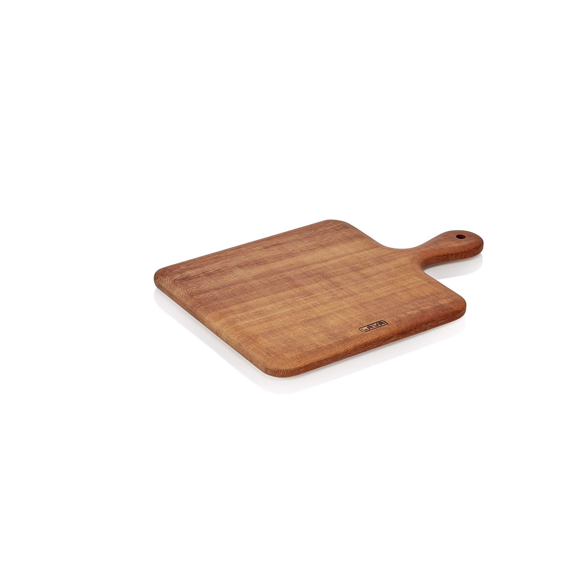 Servierbrett - mit Griff - Serie Lava - quadratisch - Abm. 25 x 25 x 1 cm - Holz - 362600035-A