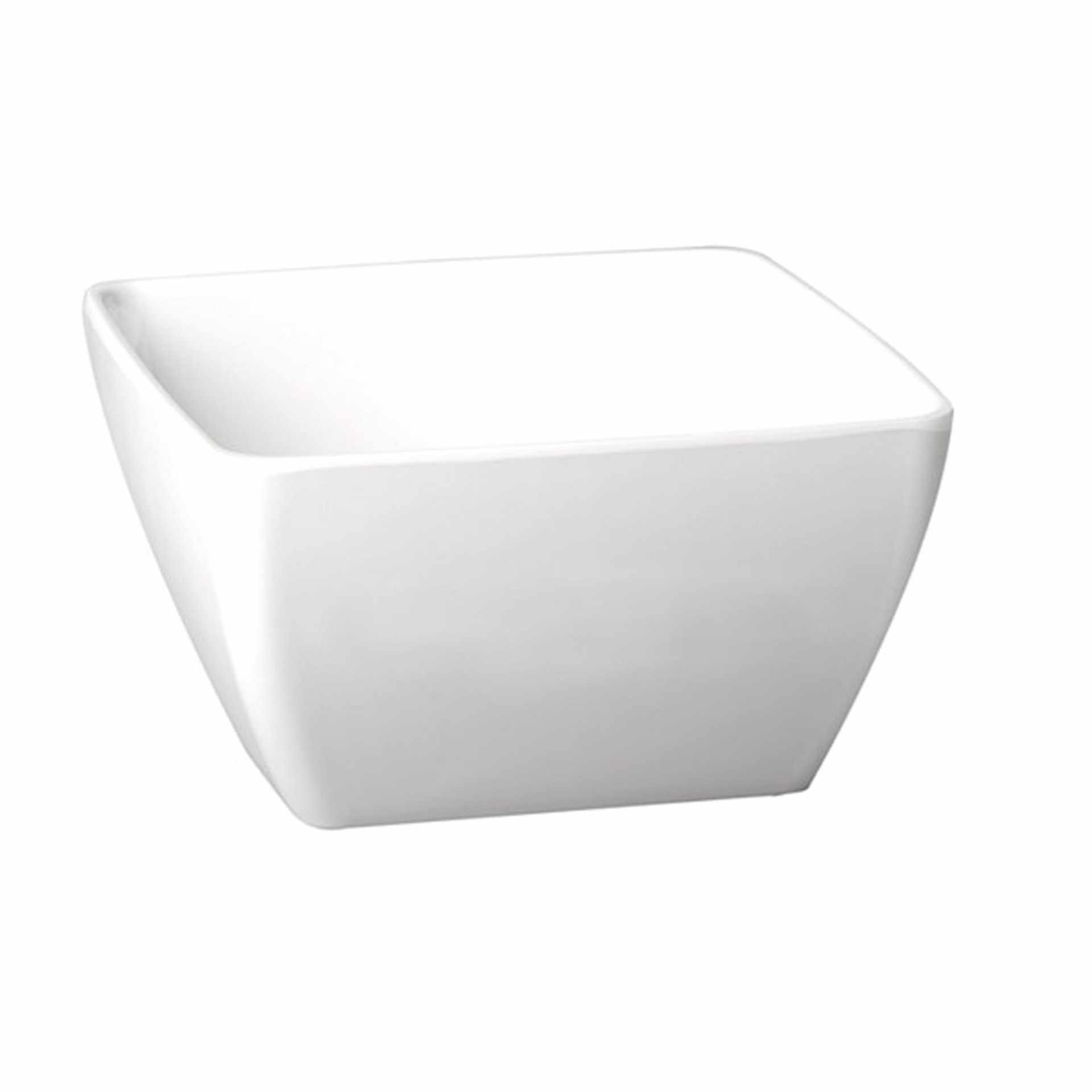 Schale - Serie Friendly - weiß - rechteckig - Abm. 25,0 x 25,0 x 12,0 cm - Inhalt 3,8 l - PET - 79008-B