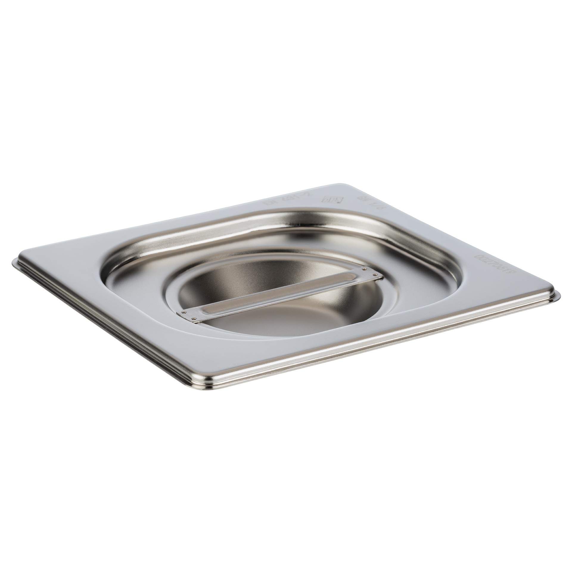 GN-Deckel - ohne Löffelaussparung - GN 1/6 (176 x 162 mm) - Edelstahl - 81695-B