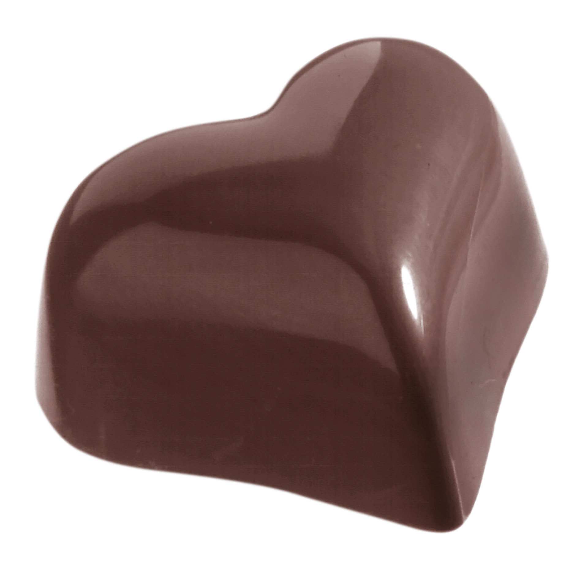 Schokoladen-Form - kleines Herz - Abm. 27,5 x 13,5 x 2,4 cm - Polycarbonat - 421218-C