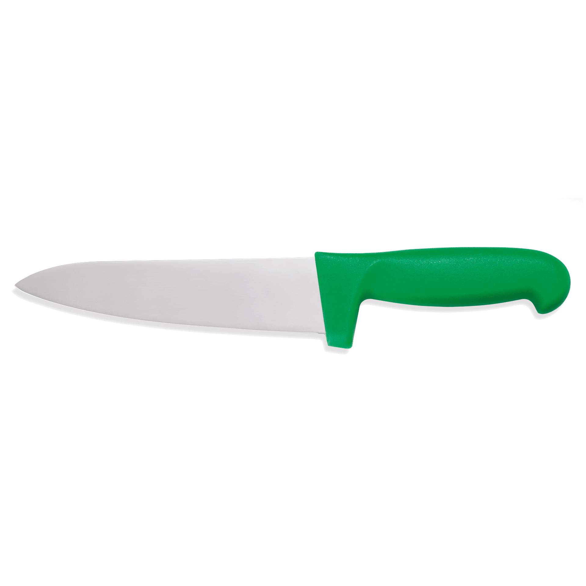 Kochmesser - mit Fingerschutz - Serie HACCP - grün - Klingenlänge 18 cm - Edelstahl - 6900185-A