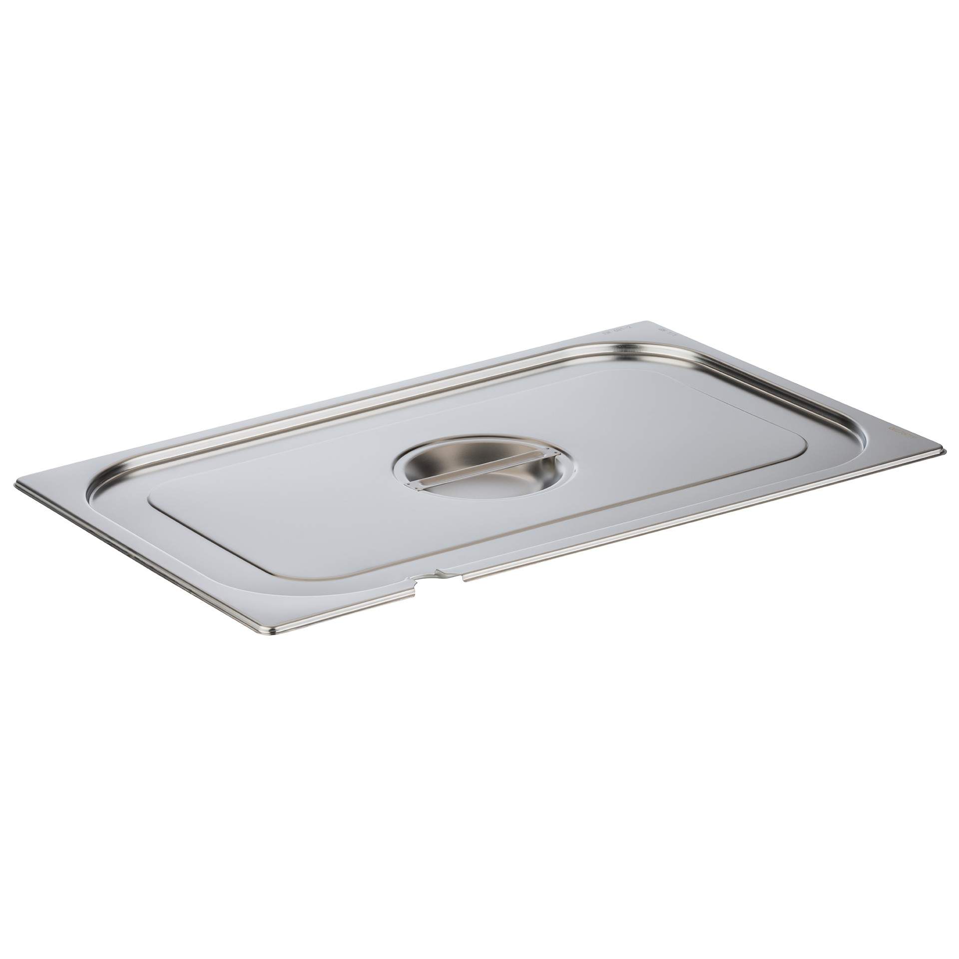 GN-Deckel - mit Löffelaussparung - GN 1/1 (530 x 325 mm) - Edelstahl - 81191-B