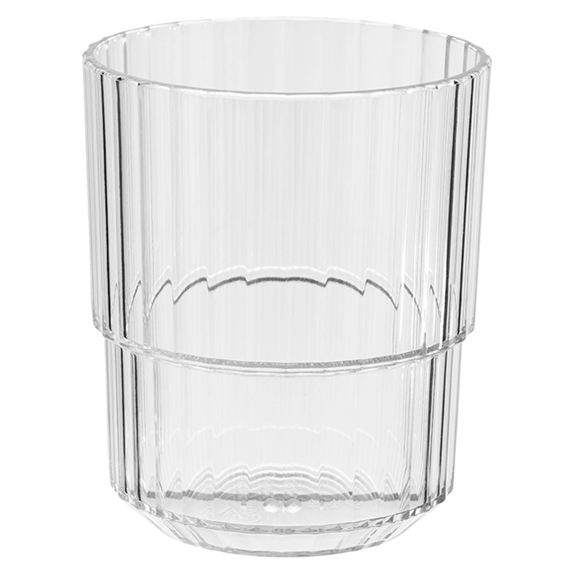 Trinkbecher - Serie Linea - klar - Höhe 10,0 cm - Ø 8,5 cm - Inhalt 0,30 l - Tritan - 10562-B