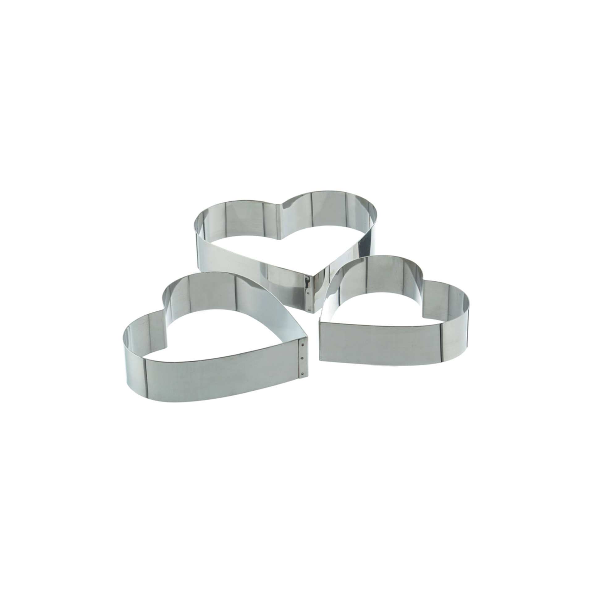Dessertring / Tortenring - Herz - Ø 22 cm - Höhe 5 cm - Edelstahl - 155220-C
