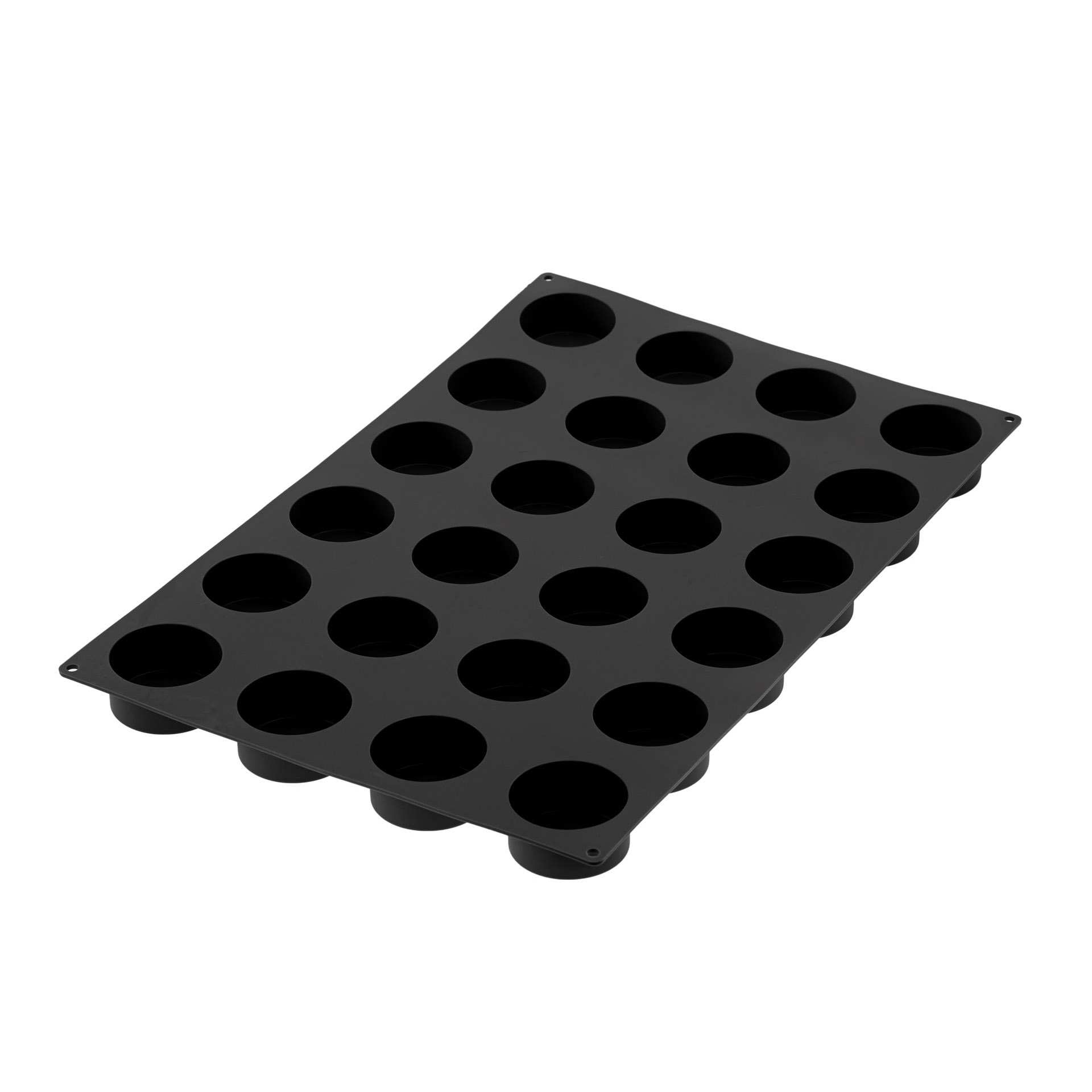 Backform - Zylinder - Abm. 17,5 x 30,0 x 3,5 cm - Inhalt 24 x 0,133 l - Silikon - 115343-C
