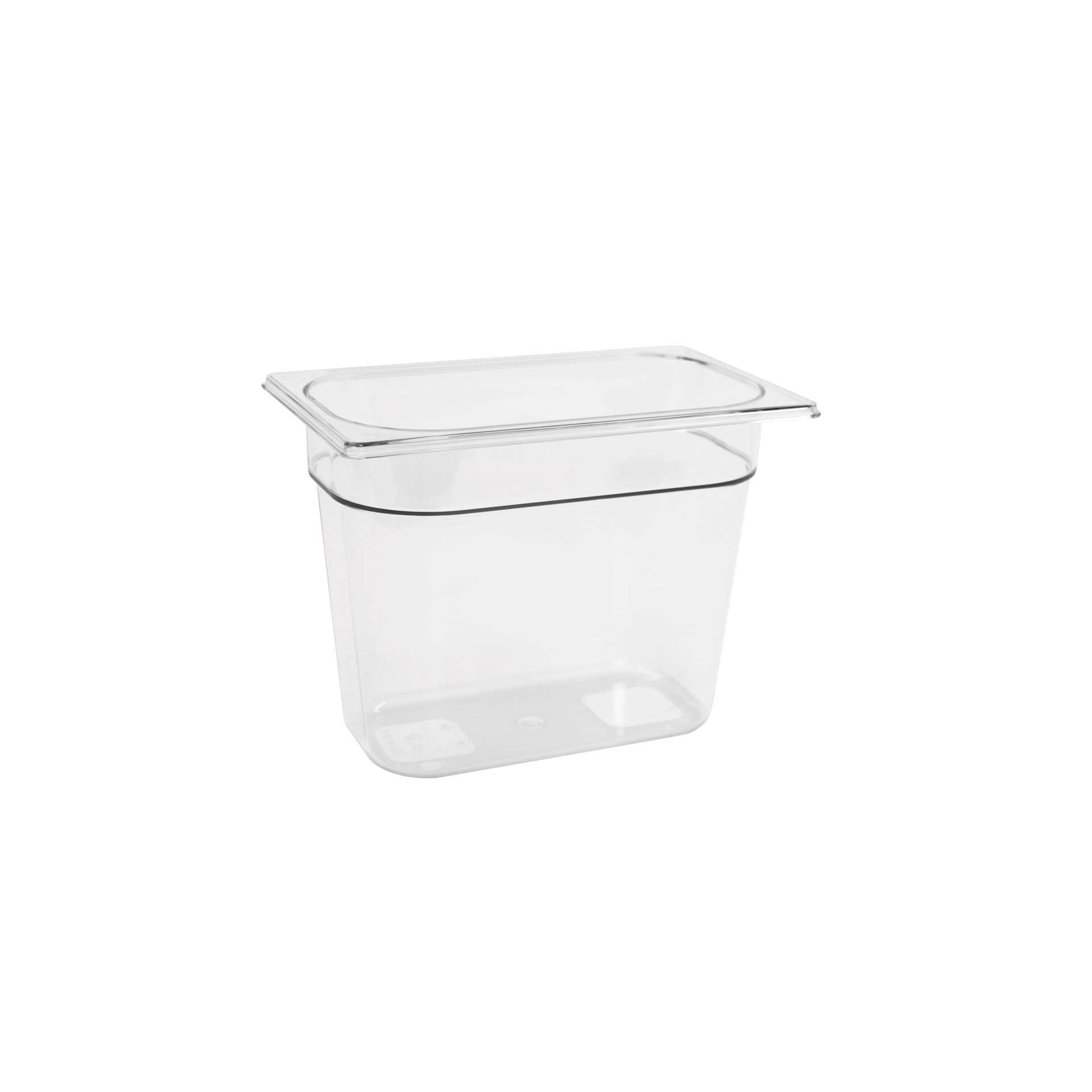 GN-Behälter - Abm. 26,5 x 16,2 x 20,0 cm - Inhalt 4,8 l - GN 1/4 (265 x 162 mm) - 200 mm - Polycarbonat - 530133-C