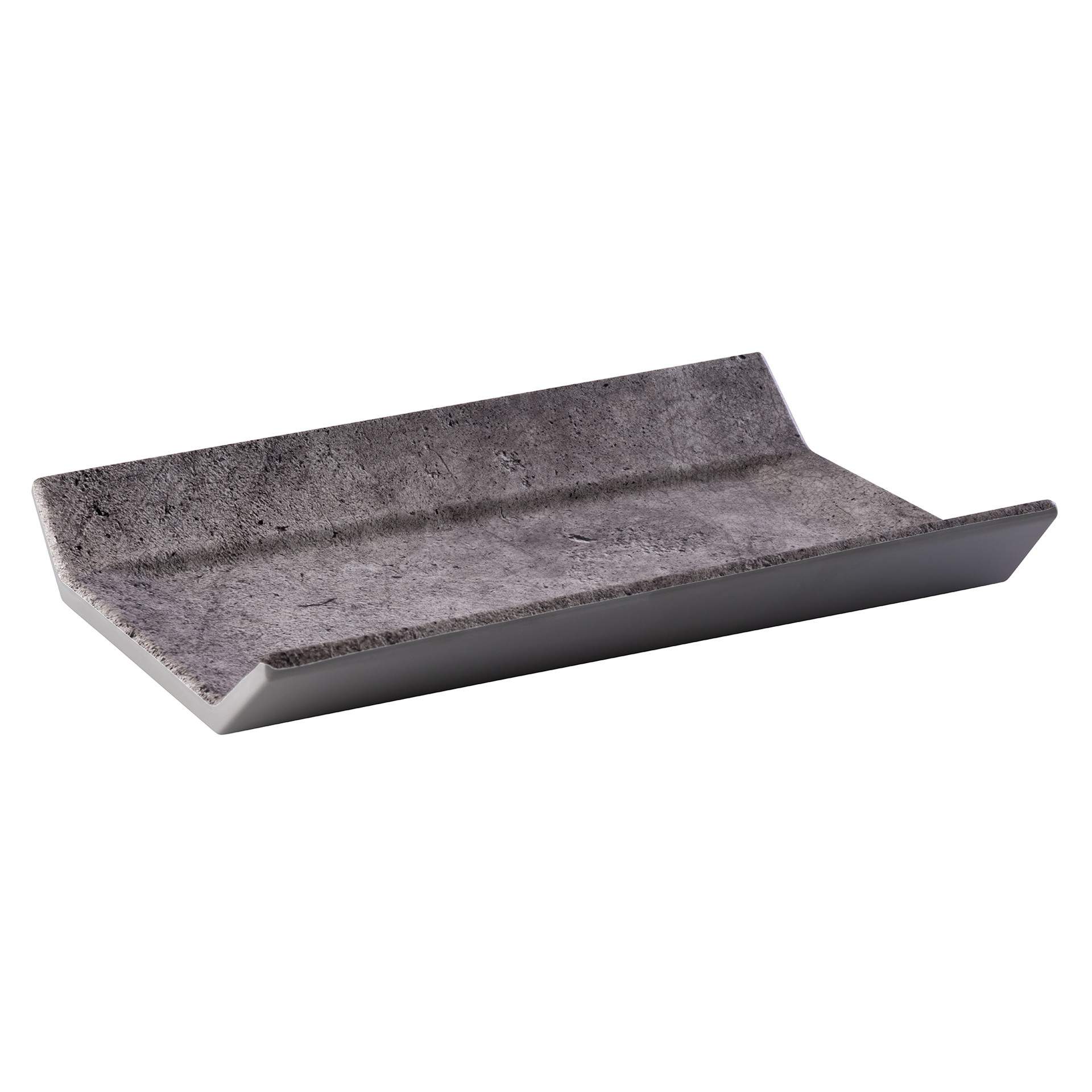 GN-Tablett - urbane Betonoptik - Serie Element - betonoptik - Abm. 3,5 cm - GN 1/4 (265 x 162 mm) - Melamin - 84403-B