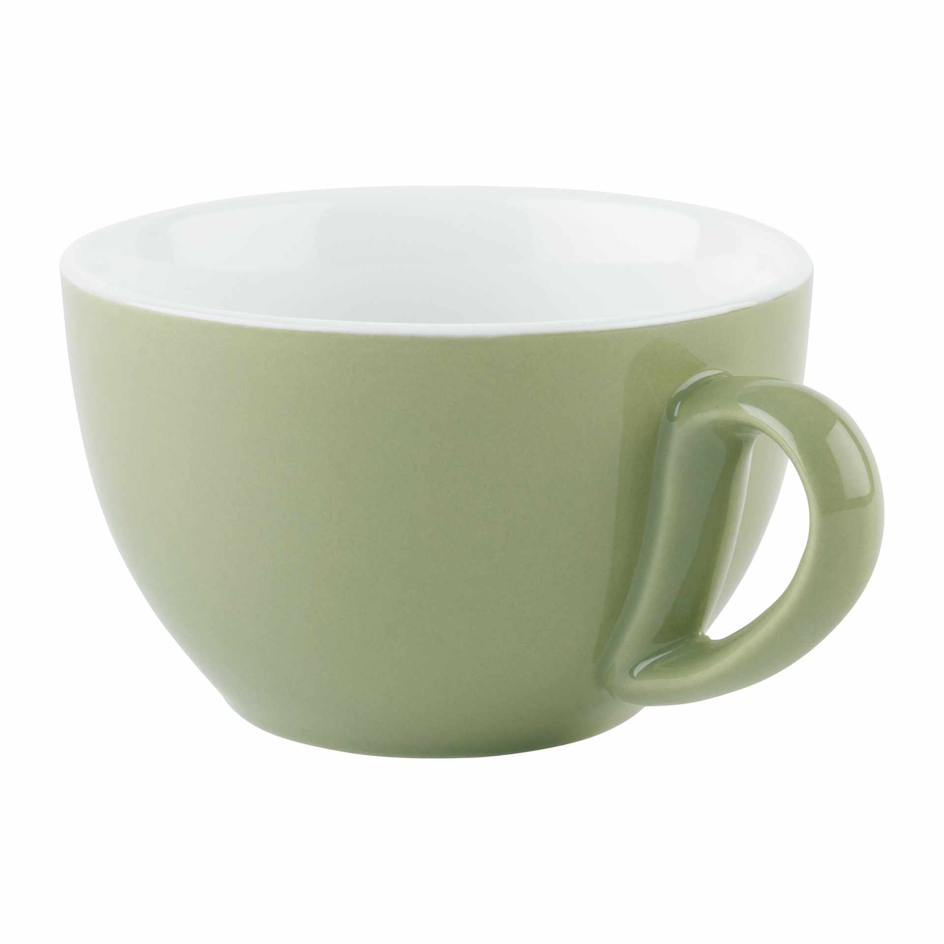 Cappuccino-Tasse - Serie Snug - grün - Höhe 6,5 cm - Ø 10,5 cm - Inhalt 0,30 l - Porzellan - 16007-B