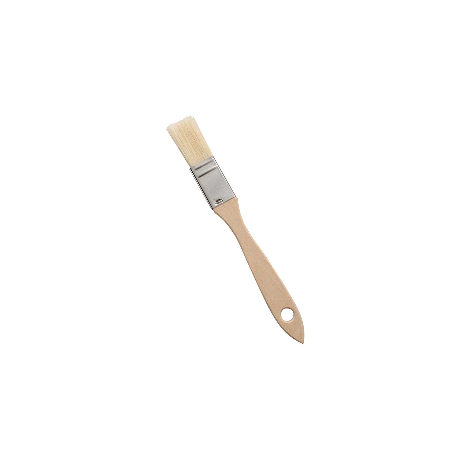 Bäckerpinsel - weiß - Abm. 18,5 x 1,6 x 0,4 cm - Naturborste - 200201-C
