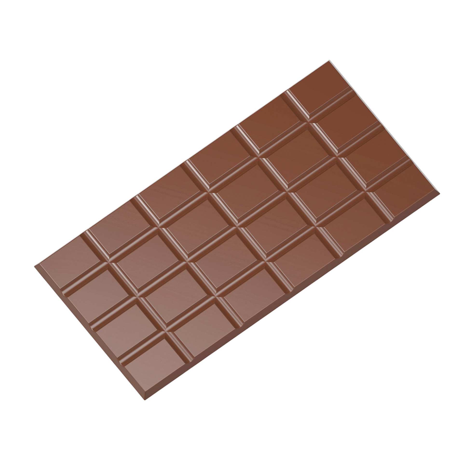 Schokoladen-Form - Tafel 4x6 Rechteck - Abm. 27,5 x 17,5 x 2,4 cm - Polycarbonat - 422436-C
