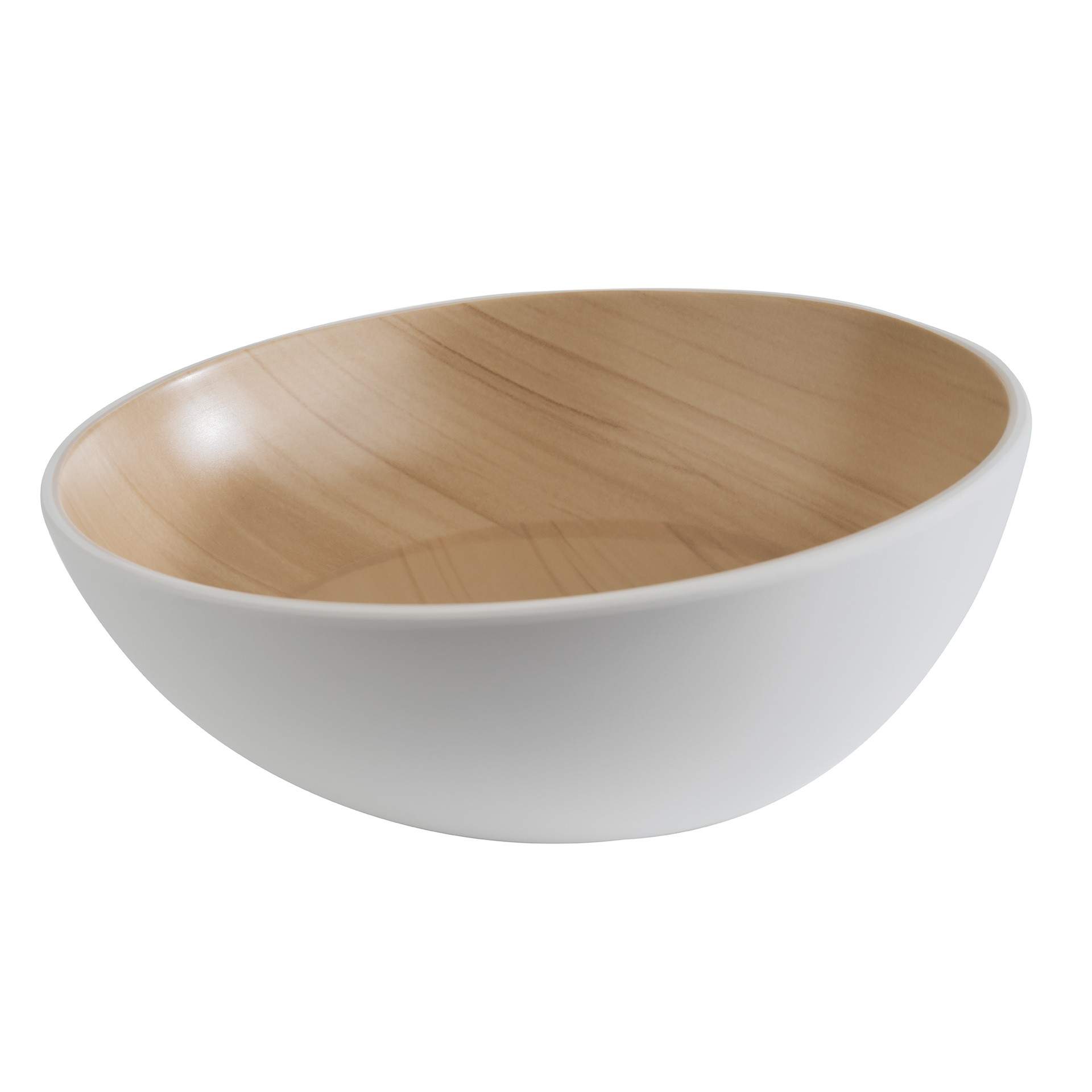 Schale - Serie Frida Lock - weiß / beige - rund - Abm. 7 / 8,5 cm - Inhalt 1,0 l - Melamin - 84920-B