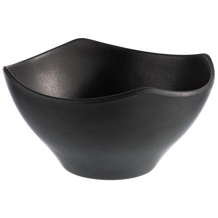 Schale - japanische Steinoptik - Serie Zen - schwarz - Abm. 21 x 21 x 11 cm - Inhalt 1,4 l - Melamin - 83712-B