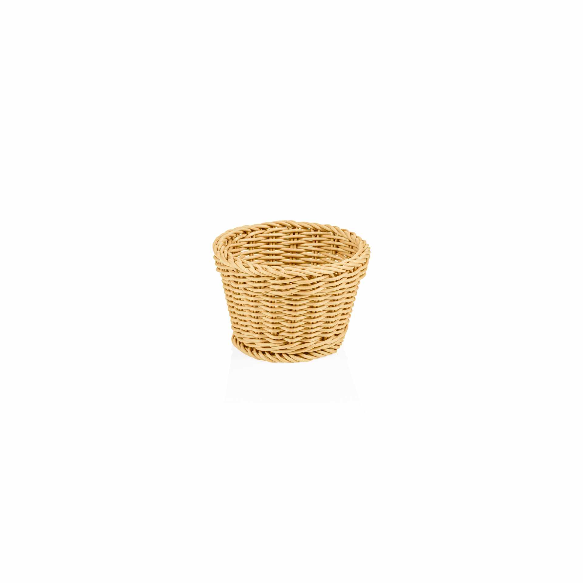 Korb - hellbeige - Höhe 10,0 cm - Ø 13 cm - Polypropylen - 5074313-A