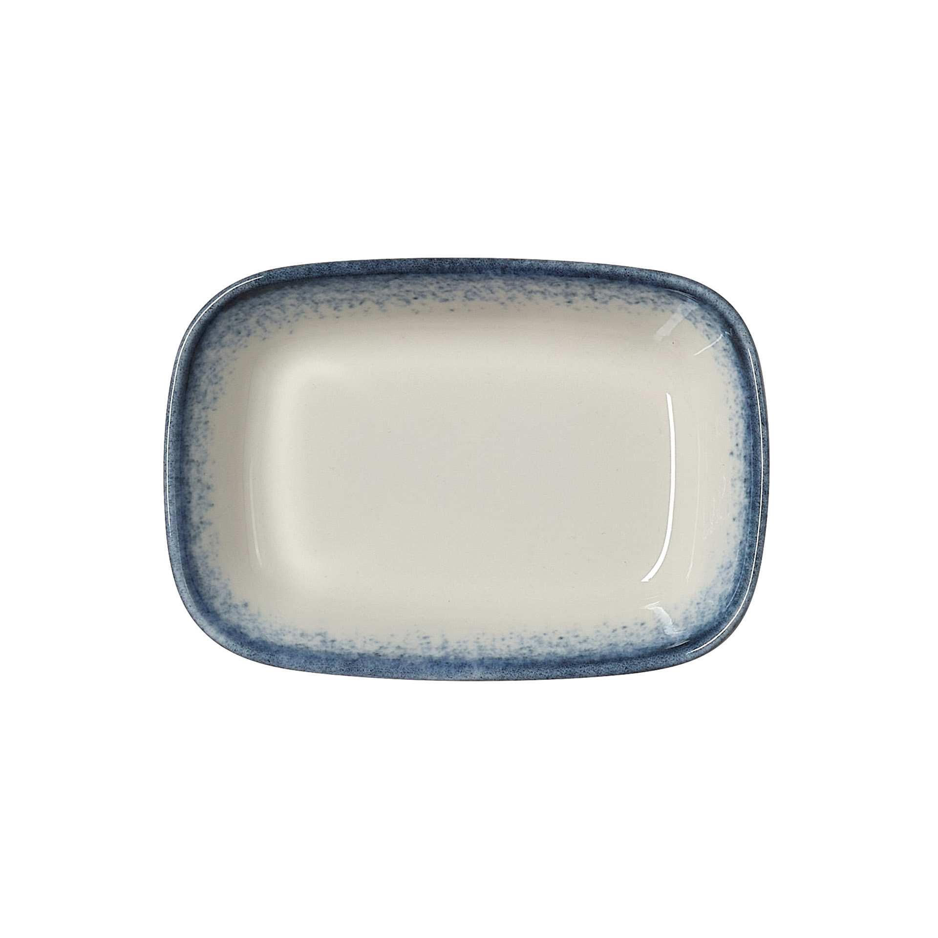 Schale - Set á 6 Stück - Serie Vida Marina - marina - rechteckig - Abm. 12,0 x 8,0 x 2,5 cm - Inhalt 0,6 l - Porzellan - 4882612-A