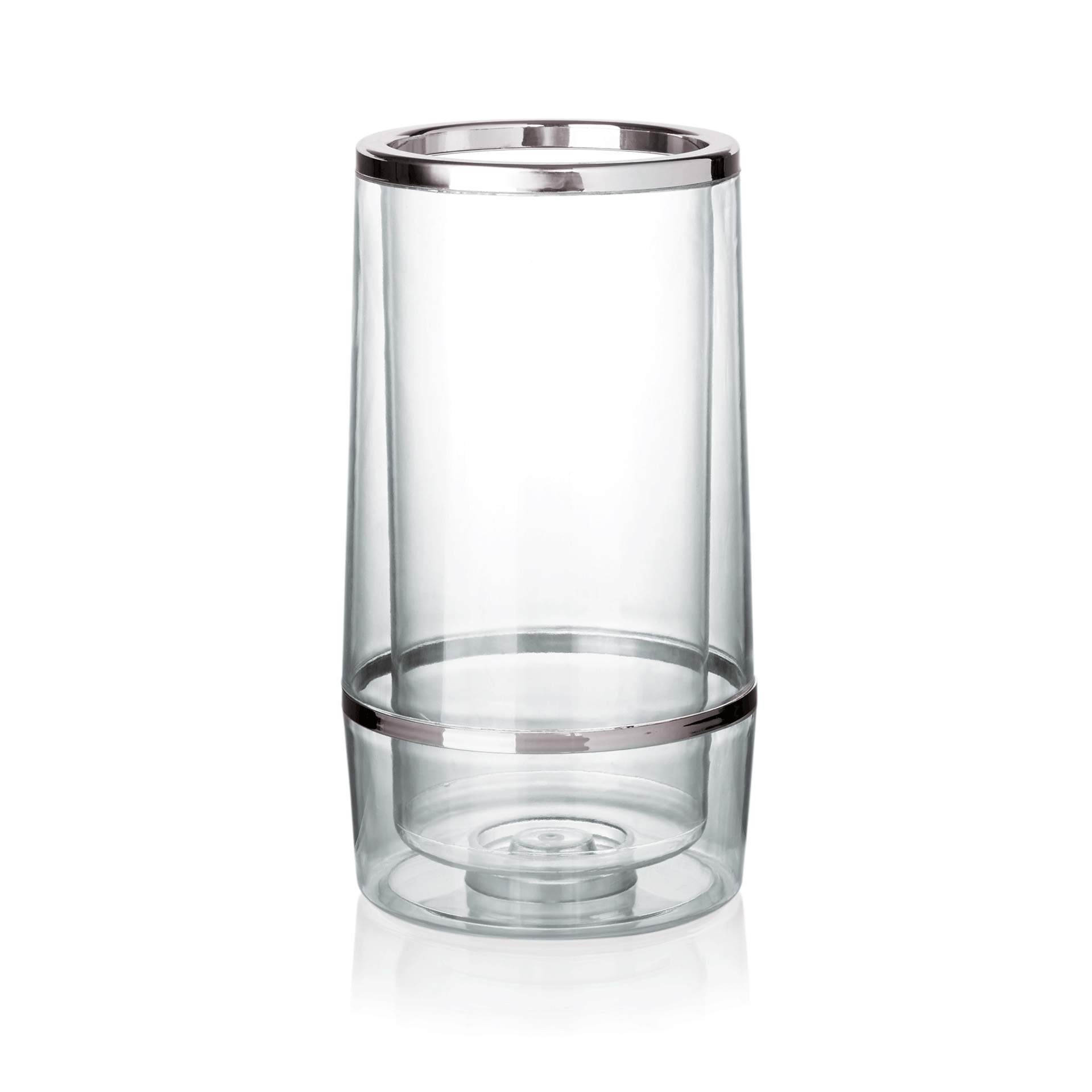 Flaschenkühler - transparent - Abm. 23,0 cm - Ø 11,5 cm - Kunststoff - 1533000-A