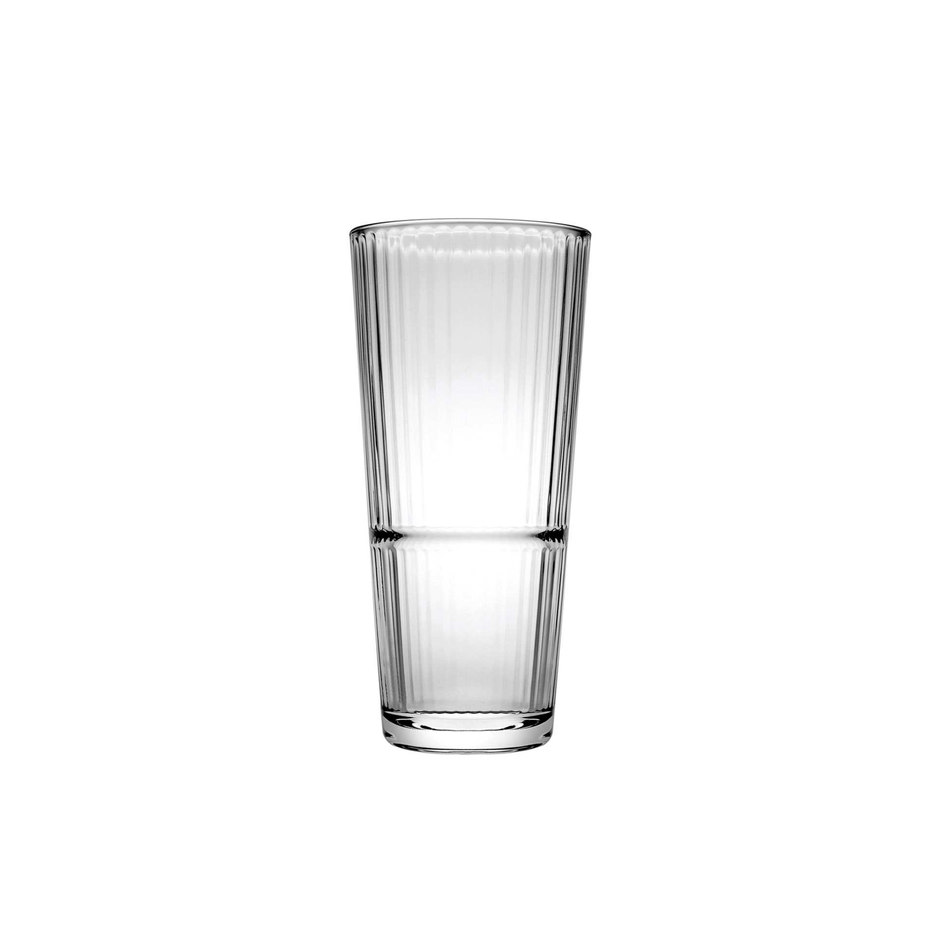 Longdrink-Glas - Set á 12 Stück - Serie Grande Sunray - Höhe 16,0 cm - Ø oben / unten 8,6 / 6,1 cm - Inhalt 0,46 l - Glas - 520145-A