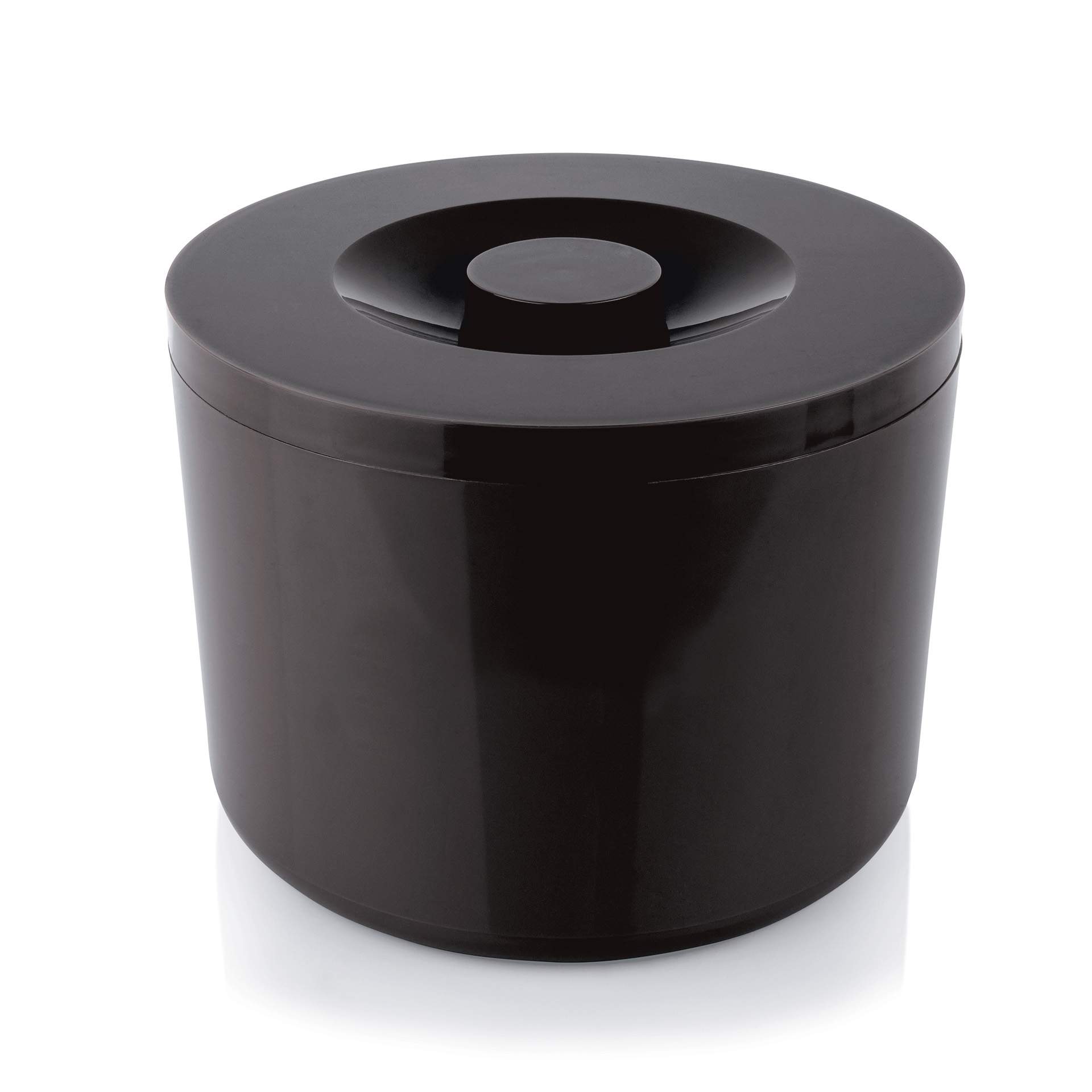 Eiseimer - doppelwandig - schwarz - rund - Abm. 22 cm - Ø 29 cm - Inhalt 10,0 l - Kunststoff - 3768100-A