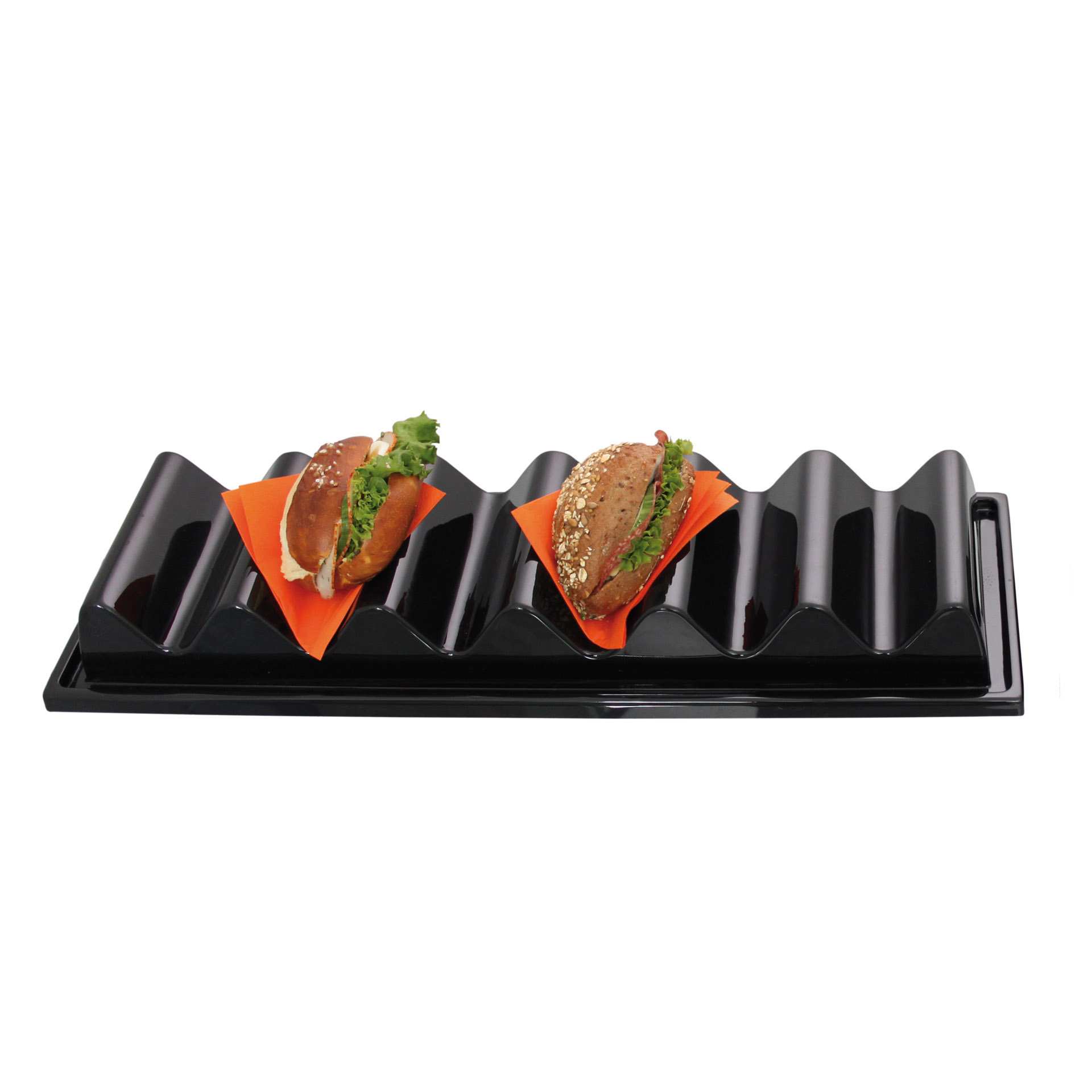 Snack-Verkaufsständer - Wellen / Etagen: 6 - Abm. 60,0 x 19,5 x 7,0 cm - Polystyrol - 227550-C