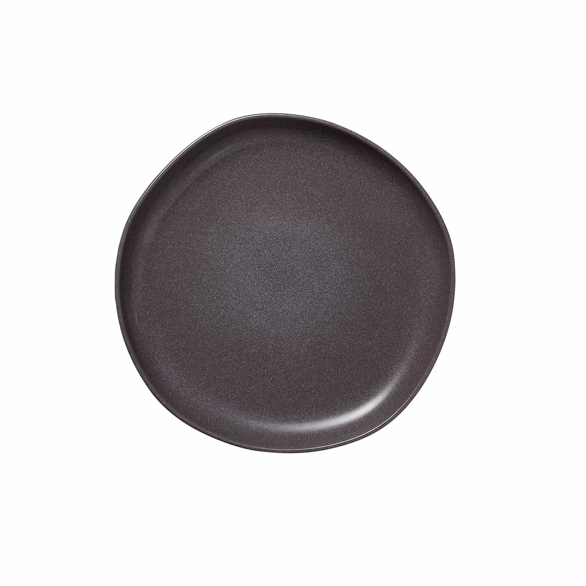 Teller - Set á 6 Stück - Serie Organic+ - stone grey - flach - Abm. 3 cm - Ø 22,0 cm - Steinzeug - 462201022-A