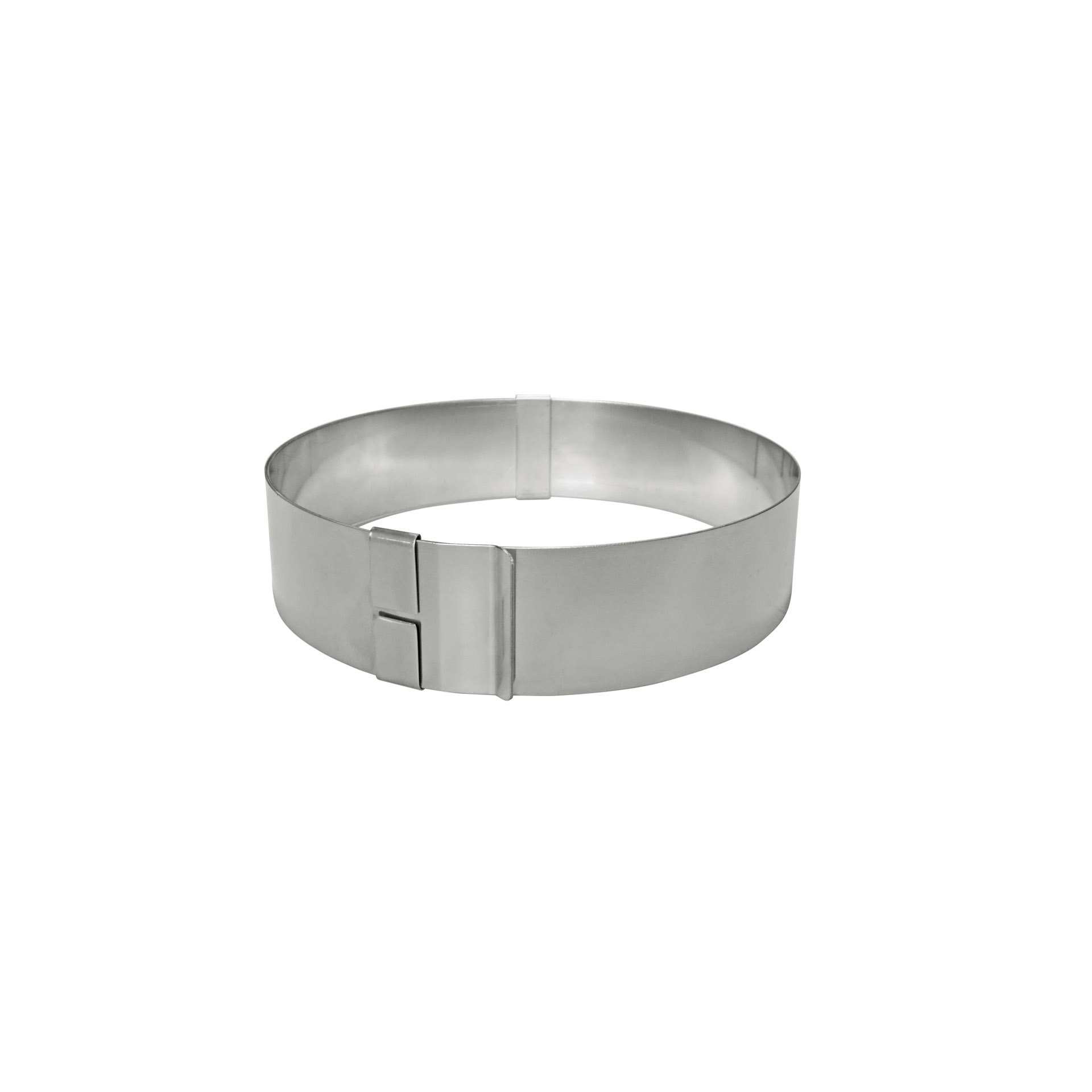 Tortenring - Abm. 21,0 x 21,0 x 5,0 cm - Edelstahl - 199986-C