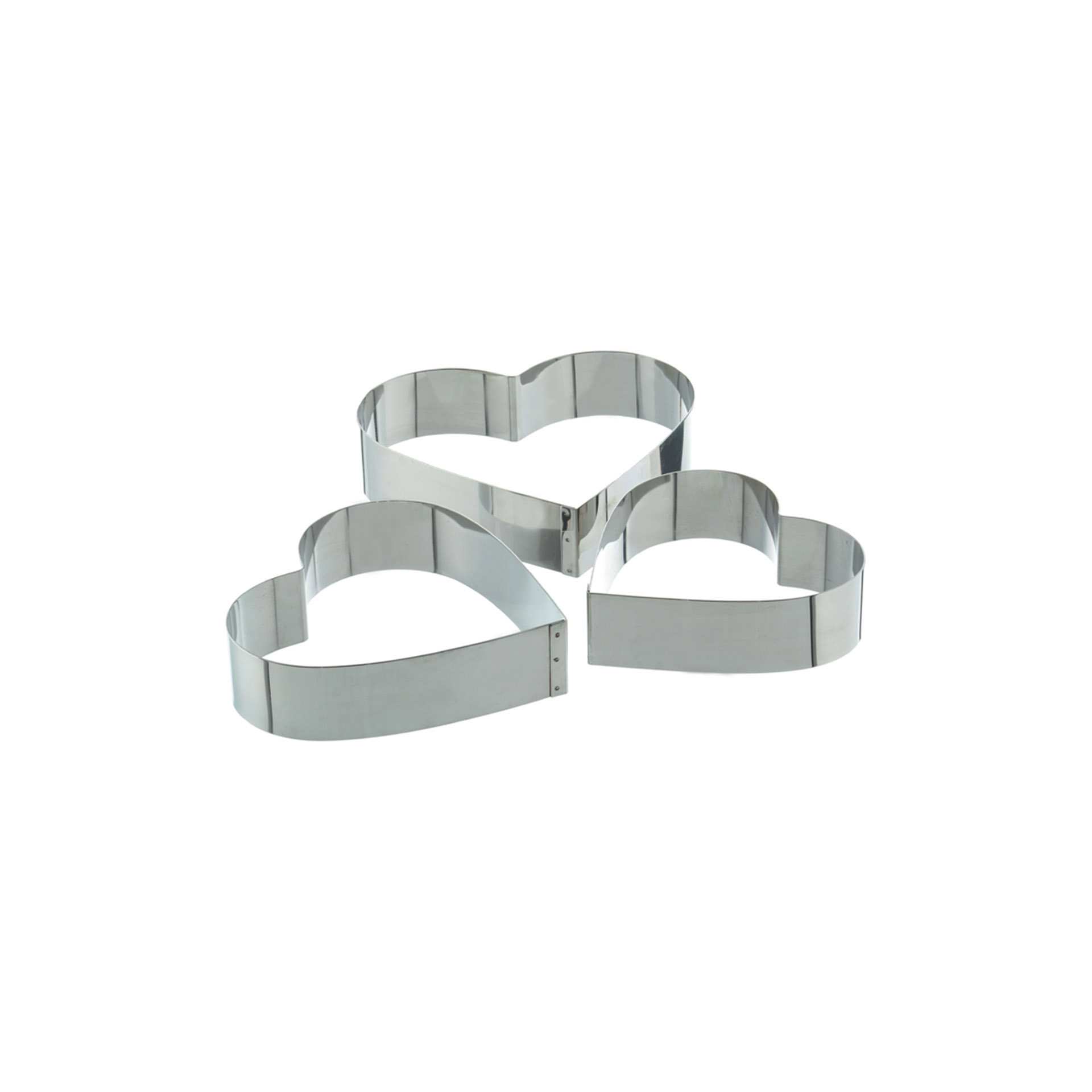 Dessertring / Tortenring - Herz - Ø 18 - Höhe 5,0 cm - Edelstahl - 155200-C