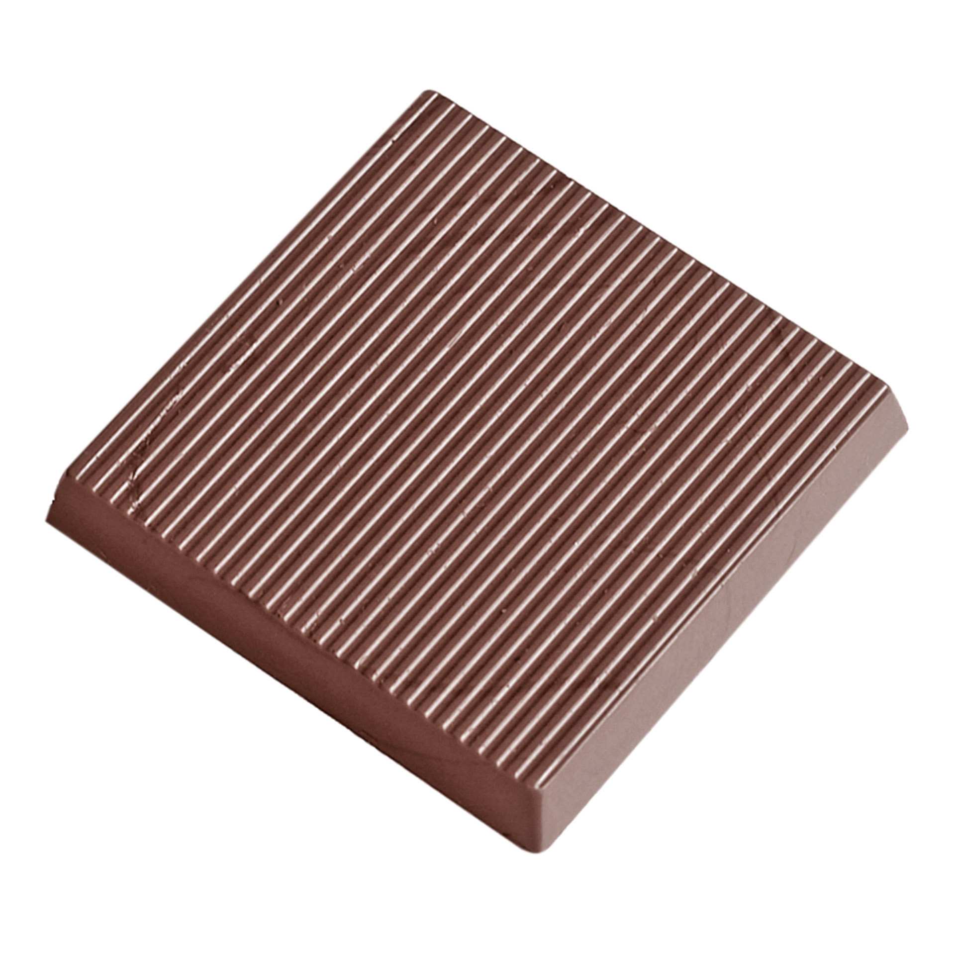 Schokoladen-Form - Keks gestreift - Abm. 27,5 x 17,5 x 2,4 cm - Polycarbonat - 422360-C