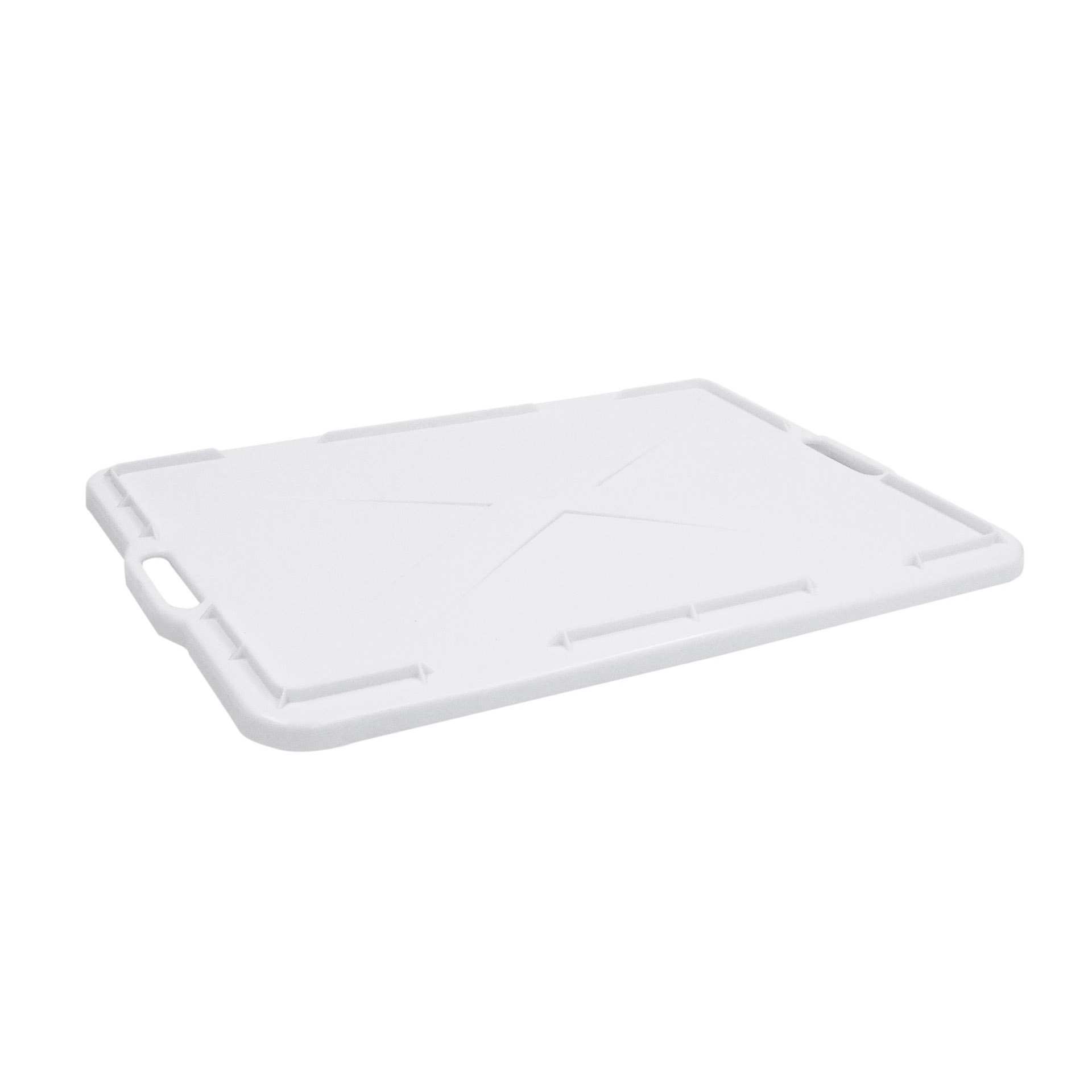 Deckel - für Stapelbehälter - 50 Liter (202200) - weiß - Abm. 57,6 x 43,0 x 2,0 cm - Polyethylen - 202205-C