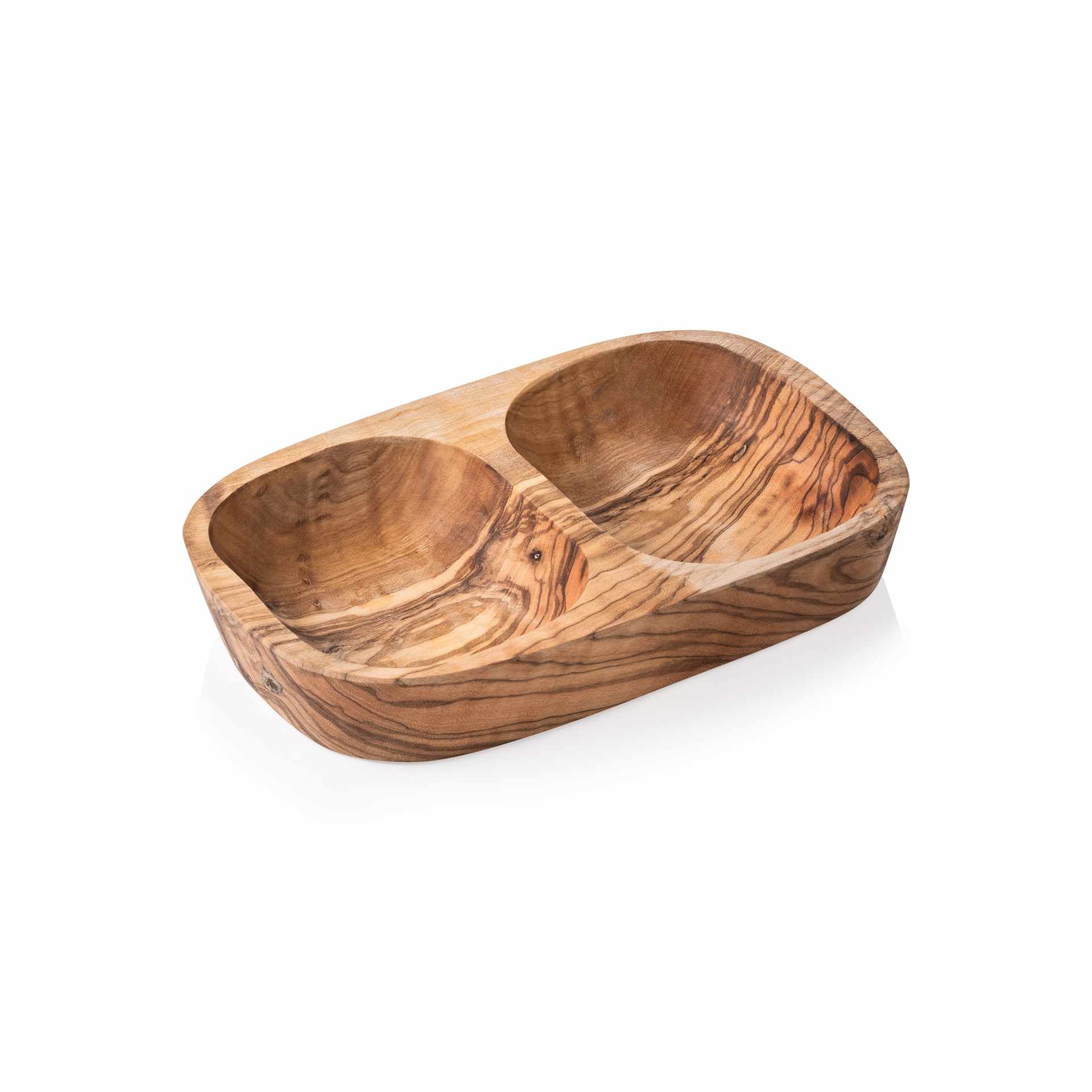 Schale - Serie Olive - Abm. 18 x 9 x 3,5 cm - Olivenholz