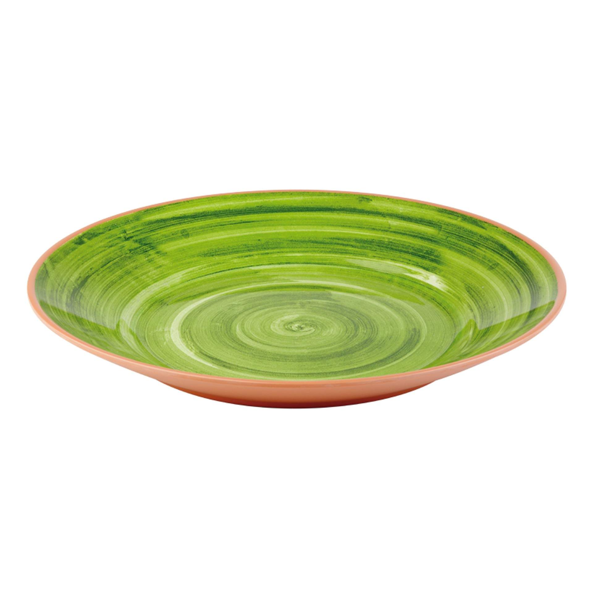 Teller (flach) - lebendige Farben - Serie La Vida - grün - flach - Abm. 3,5 cm - Ø 32,0 cm - Melamin - 84171-B