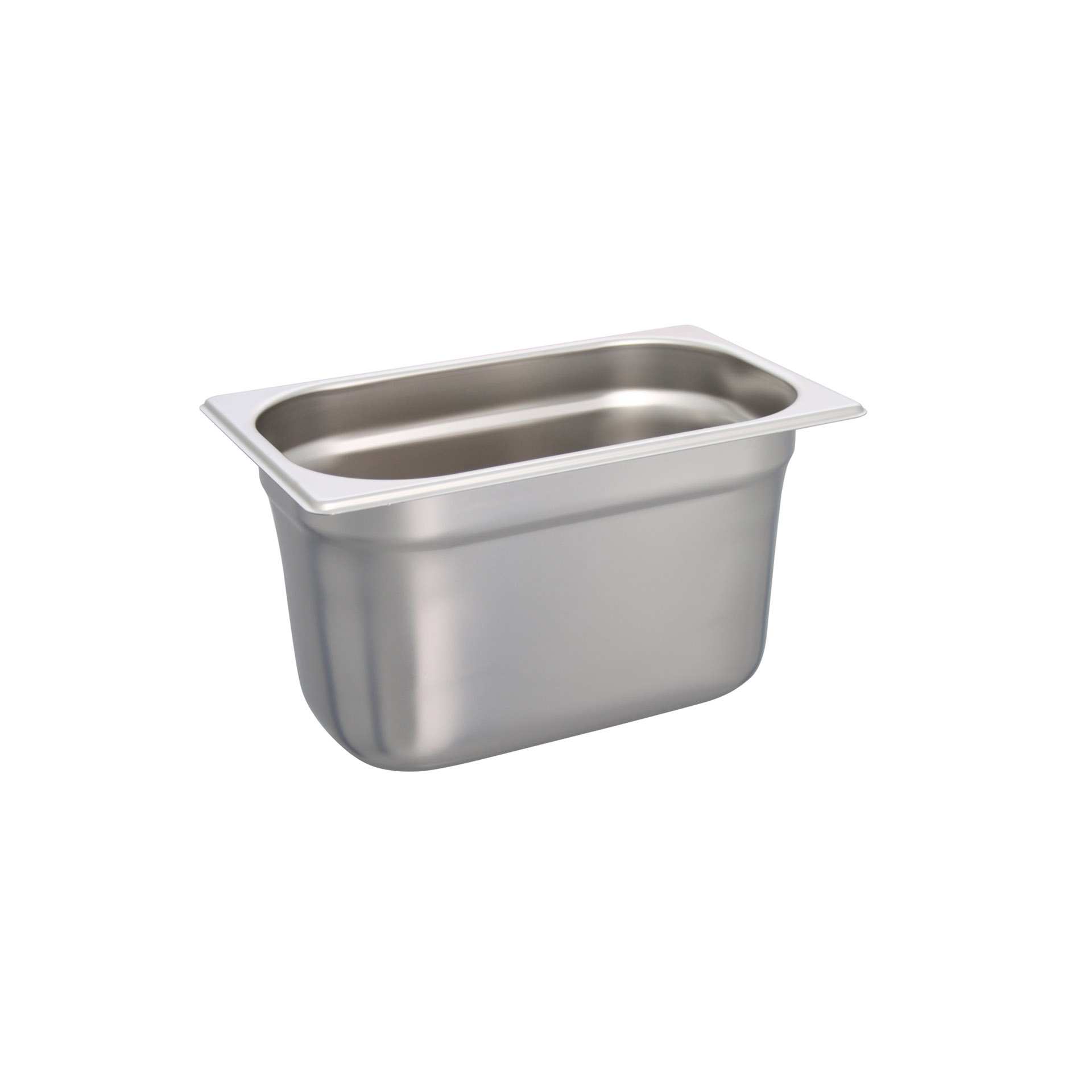 GN-Behälter - Abm. 26,5 x 16,2 x 15,0 cm - Inhalt 3,8 l - GN 1/4 (265 x 162 mm) - 150 mm - Edelstahl - 530244-C