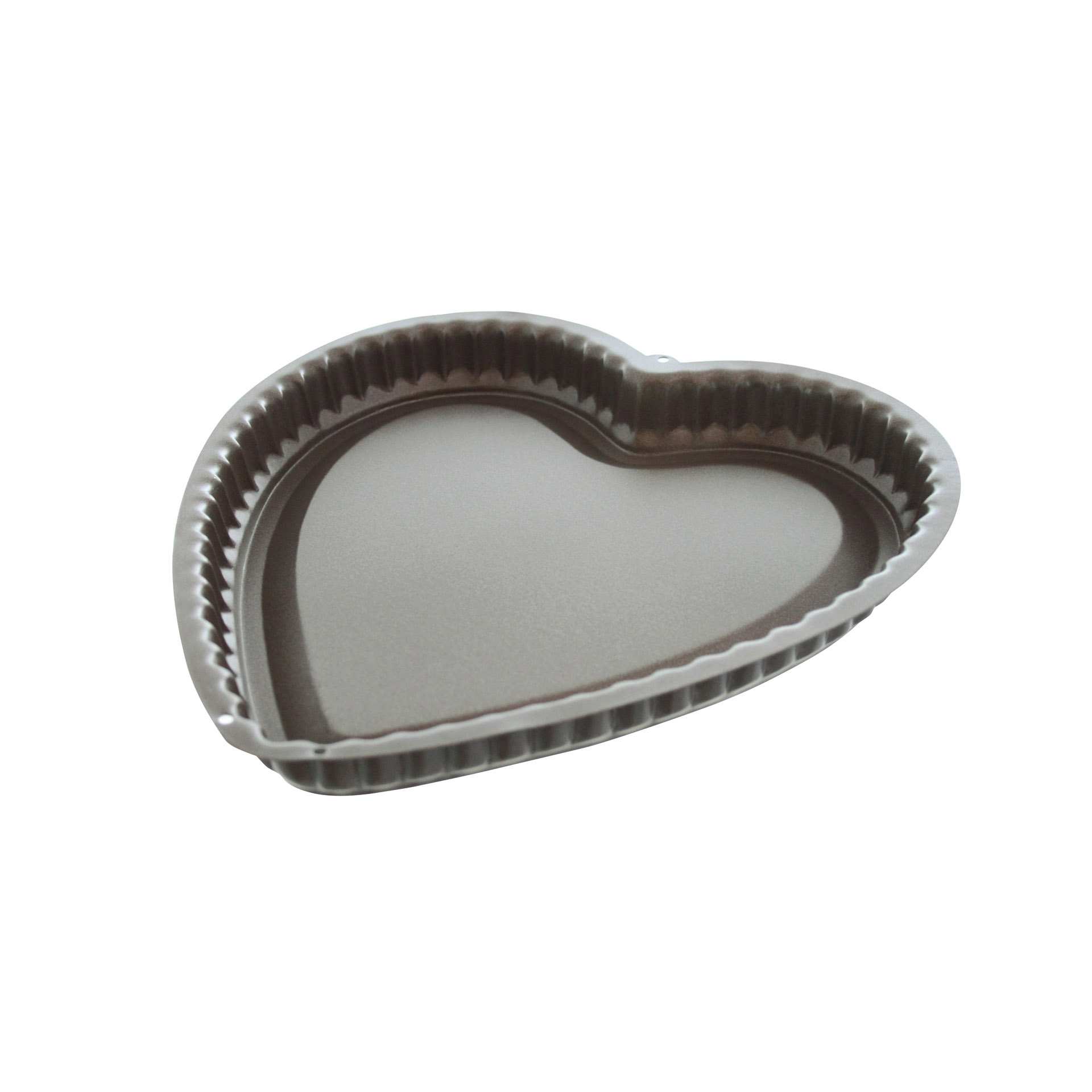 Herzform - gerippter Rand - Abm. 29,0 x 28,5 x 3,0 cm - Silikon - 967075-C