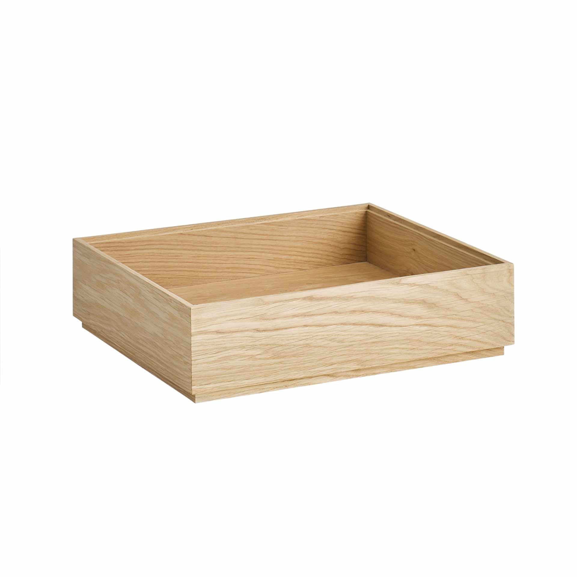 GN-Holzbox - Serie Valo - braun - Höhe 8,5 cm - GN 1/2 (325 x 265 mm) - Eichenholz - 14004-B