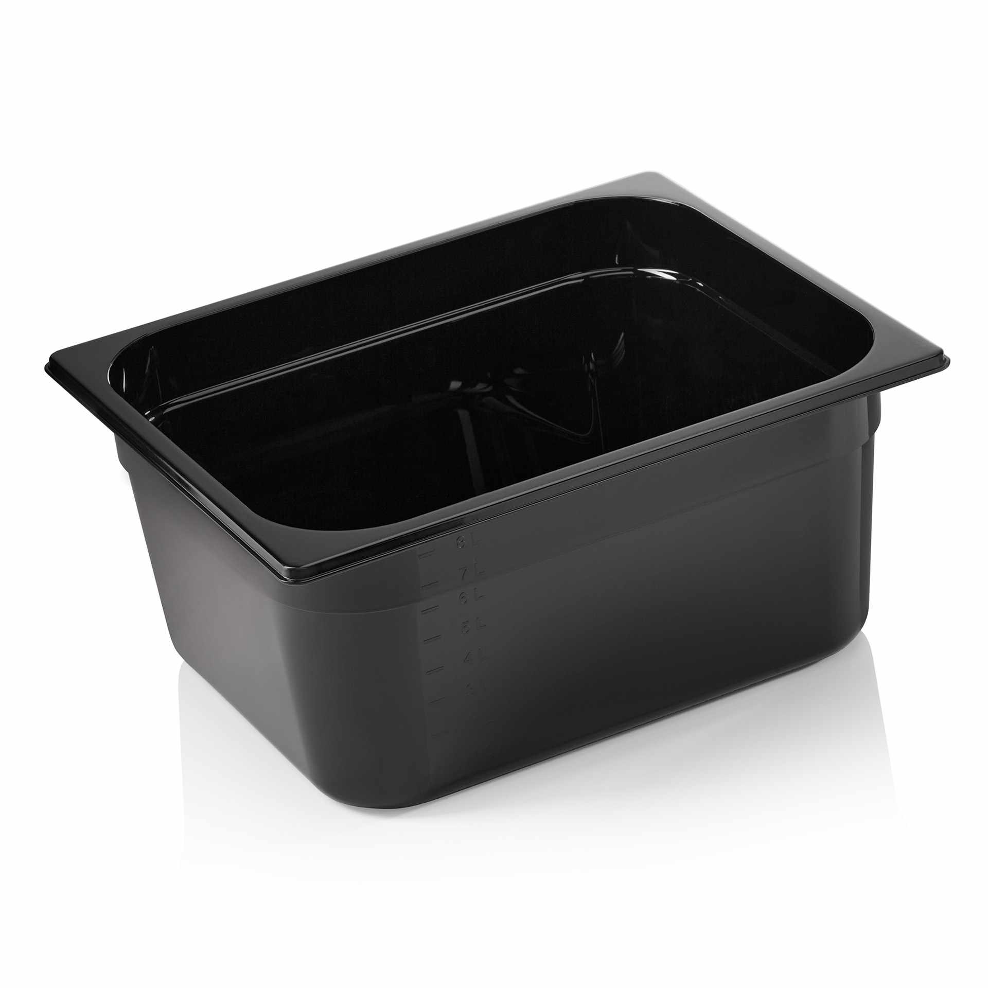 GN-Behälter - Serie GN 96 Black - schwarz - Inhalt 9,0 l - GN 1/2 (325 x 265 mm) - Polycarbonat