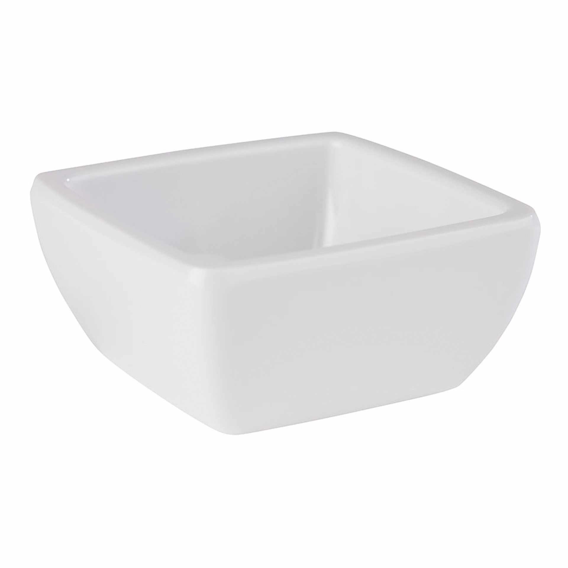 Schale - Serie Friendly - weiß - rechteckig - Abm. 6,5 x 6,5 x 3,0 cm - Inhalt 0,05 l - PET - 79022-B