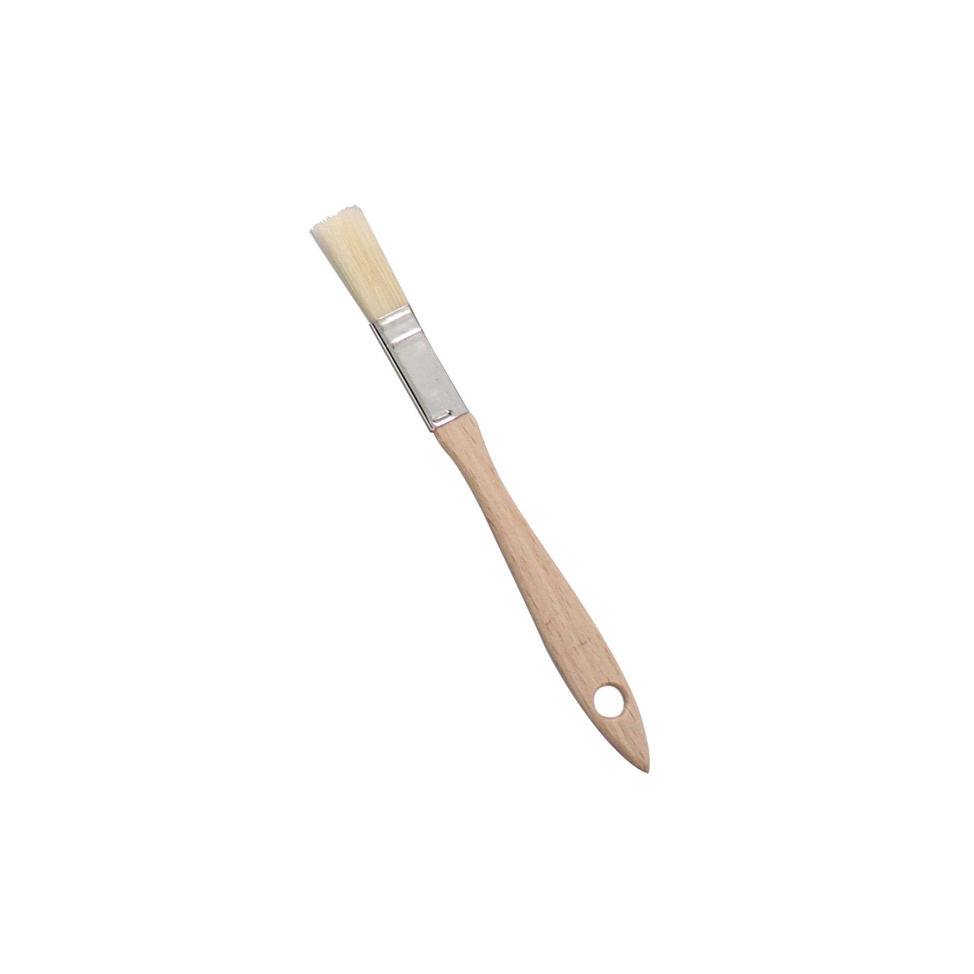 Bäckerpinsel - weiß - Abm. 18,0 x 1,5 x 0,4 cm - Naturborste - 200200-C