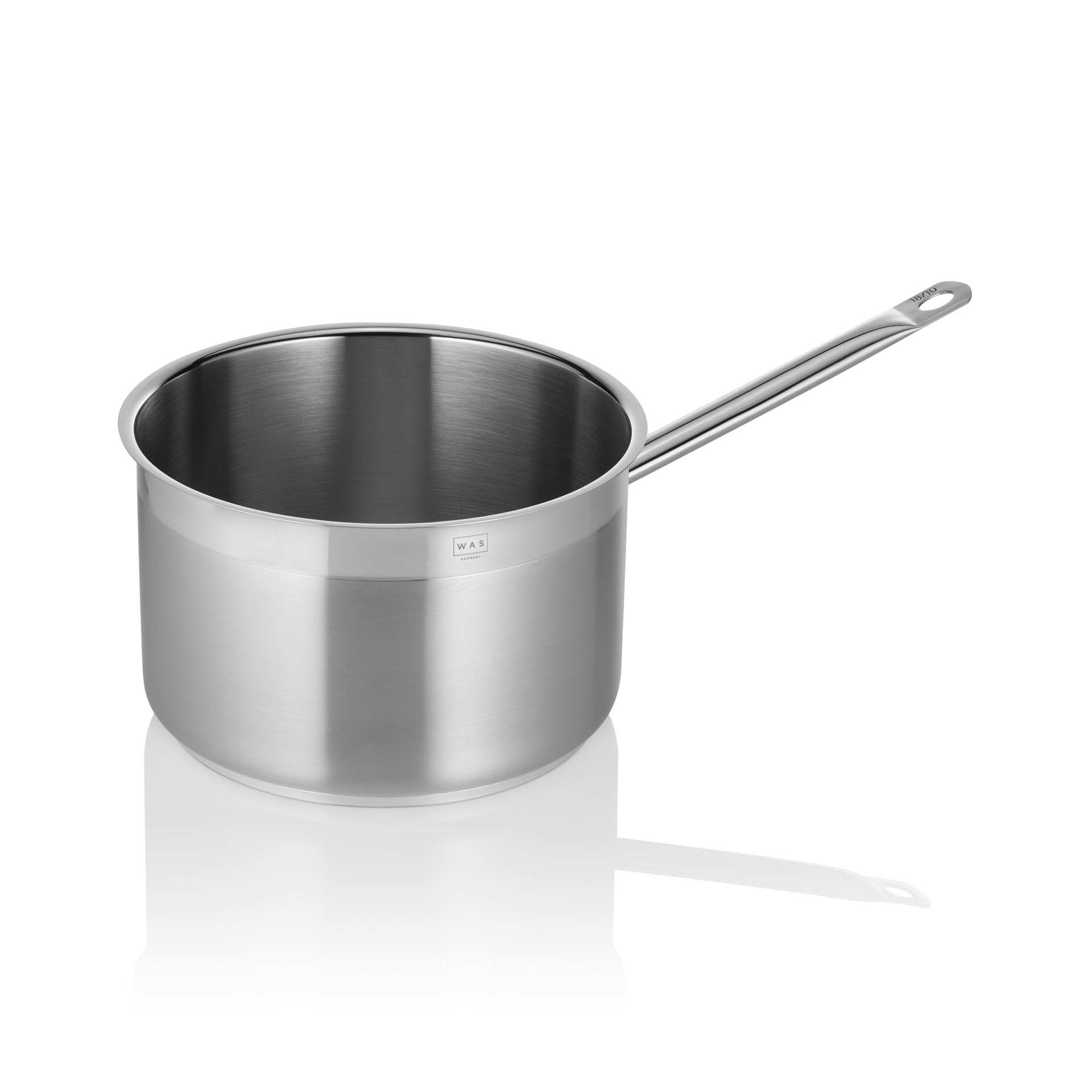 Stielkasserolle - mit Schüttrand - Serie Cookware - rund - Höhe 15,5 cm - Ø oben / unten 24 / 21,5 cm - Inhalt 6,5 l - Chromnickelstahl - 2106240-A