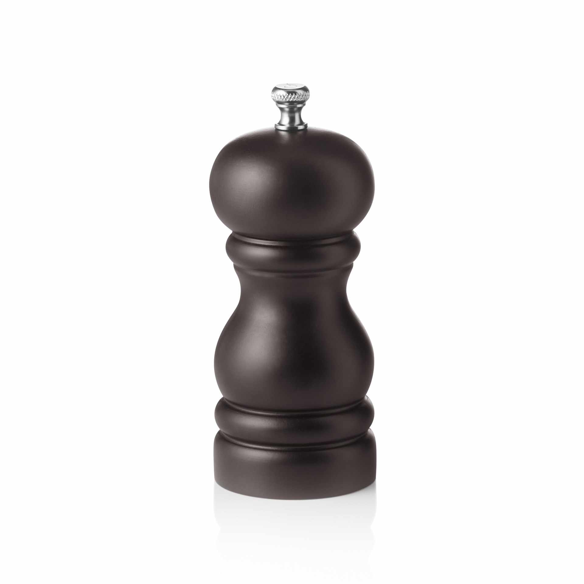 Salzmühle - mit Keramikmahlwerk - Serie Classic Mill - braun - Höhe 11,0 cm - Ø 5,5 cm - Holz / Keramik