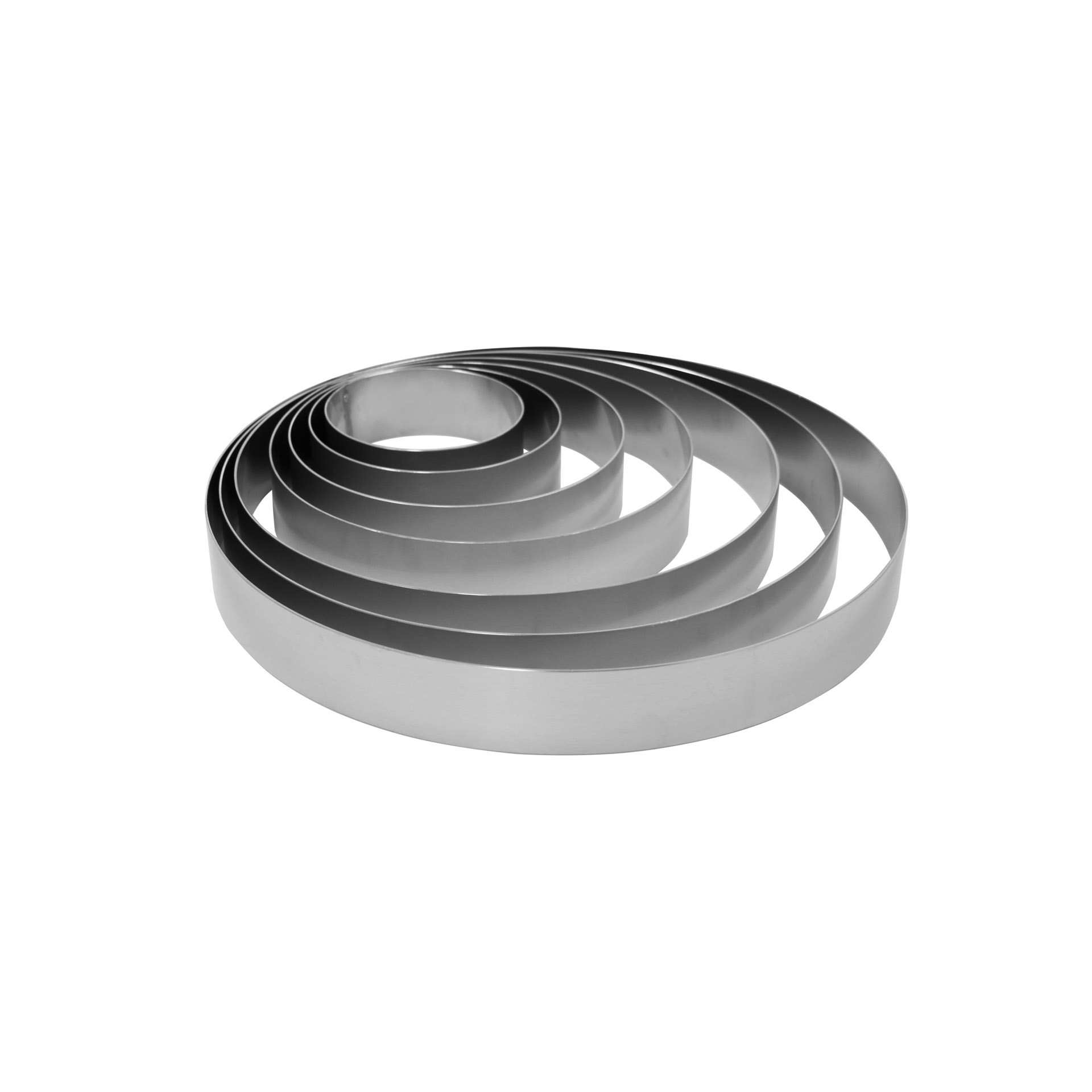 Tortenring - 7-teilig - Ø 50 cm - Höhe 6 cm - Aluminium - 156017-C