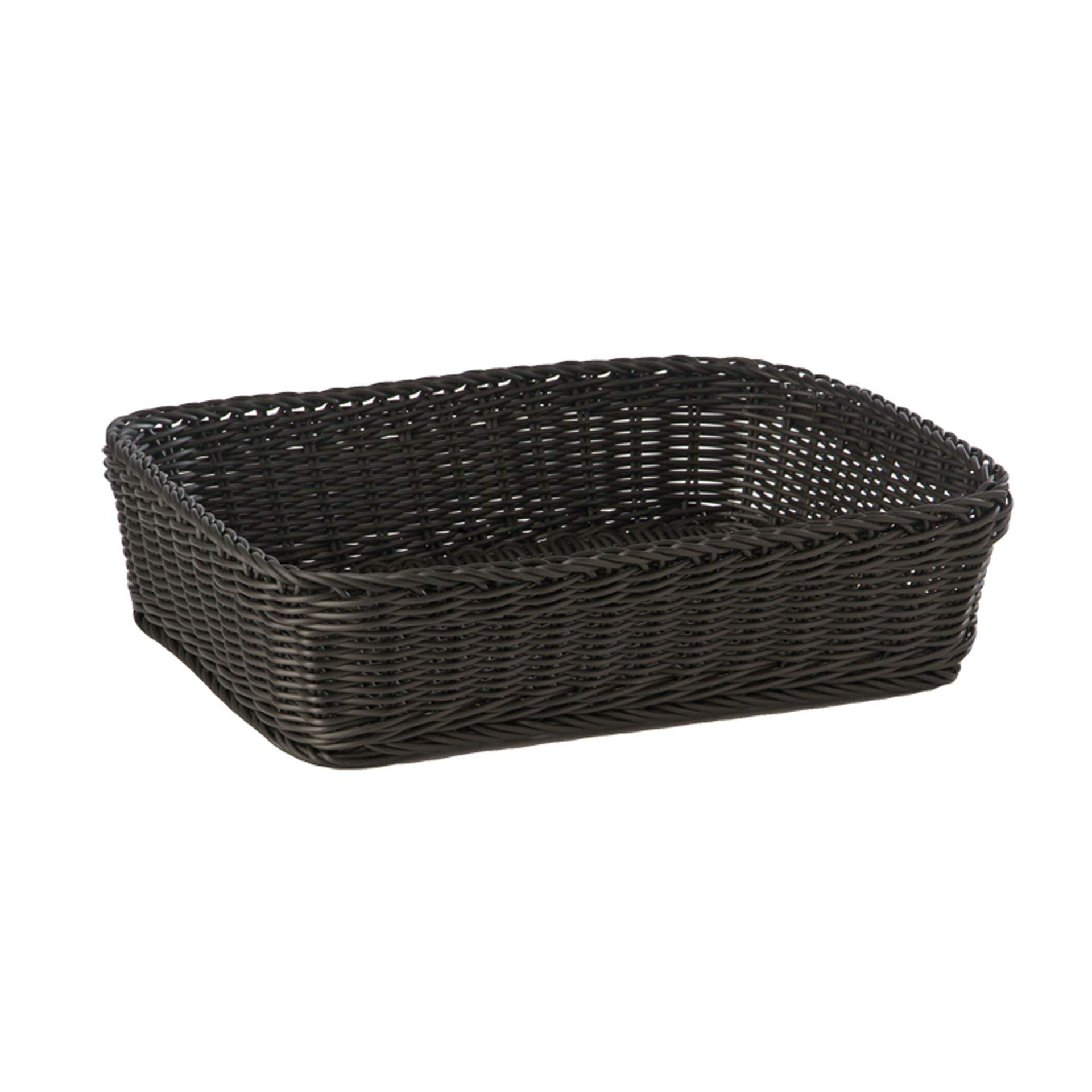 Korb - Serie Profi Line - schwarz - rechteckig - Abm. 40 x 30 x 10 cm - Polypropylen - 50712-B