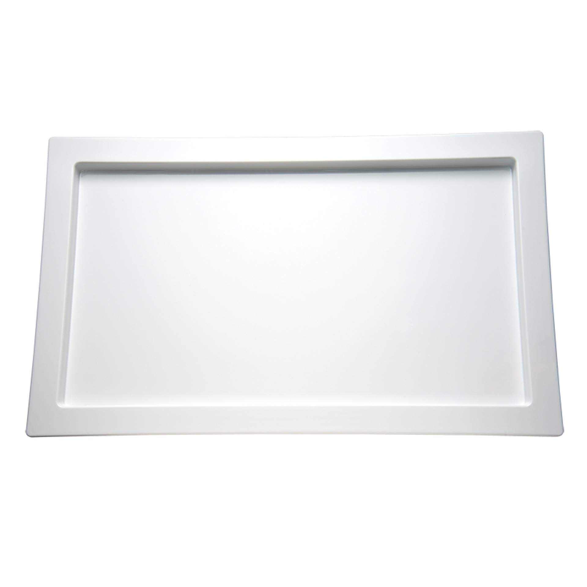 GN-Tablett - Serie Frames - weiß - Abm. 2,0 cm - GN 1/1 (530 x 325 mm) - Melamin - 84046-B