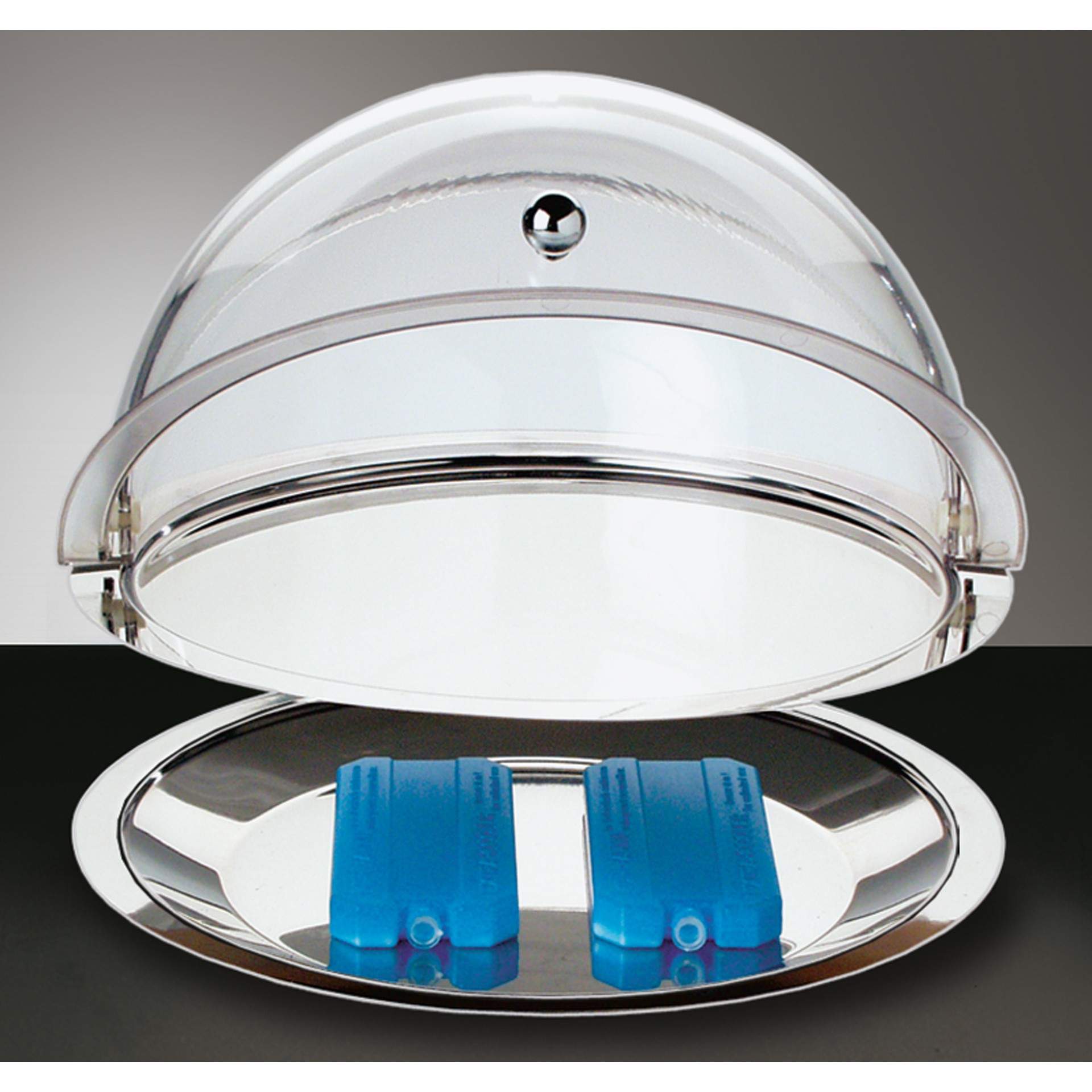 Thermo-Set - 5-teilig - rund - Abm. 24 cm - Ø 38,0 cm - Edelstahl - 9082-B