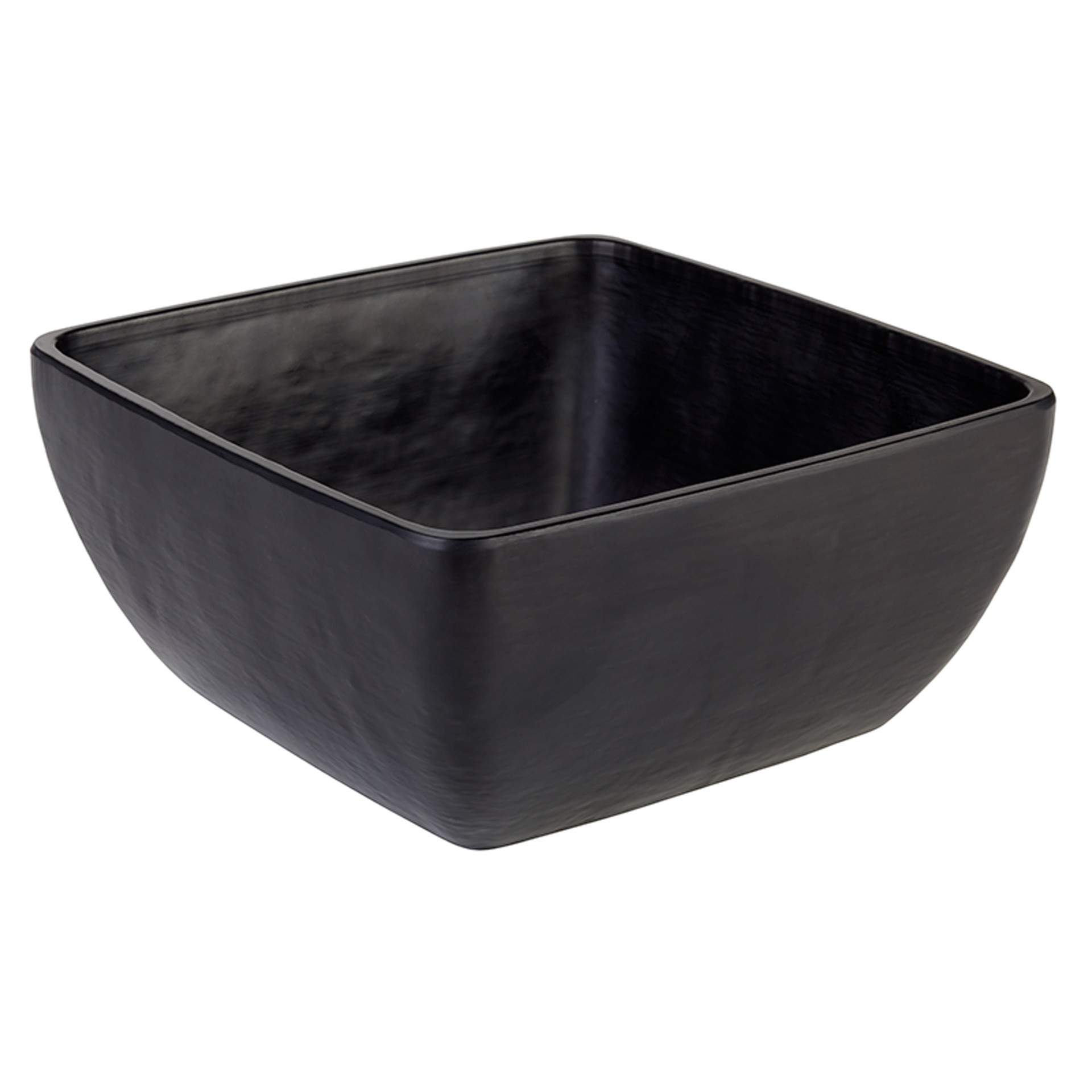 Schale - edle Schieferoptik - Serie Slate - schwarz - eckig - Abm. 19 x 19 x 9 cm - Inhalt 1,5 l - Melamin - 84244-B