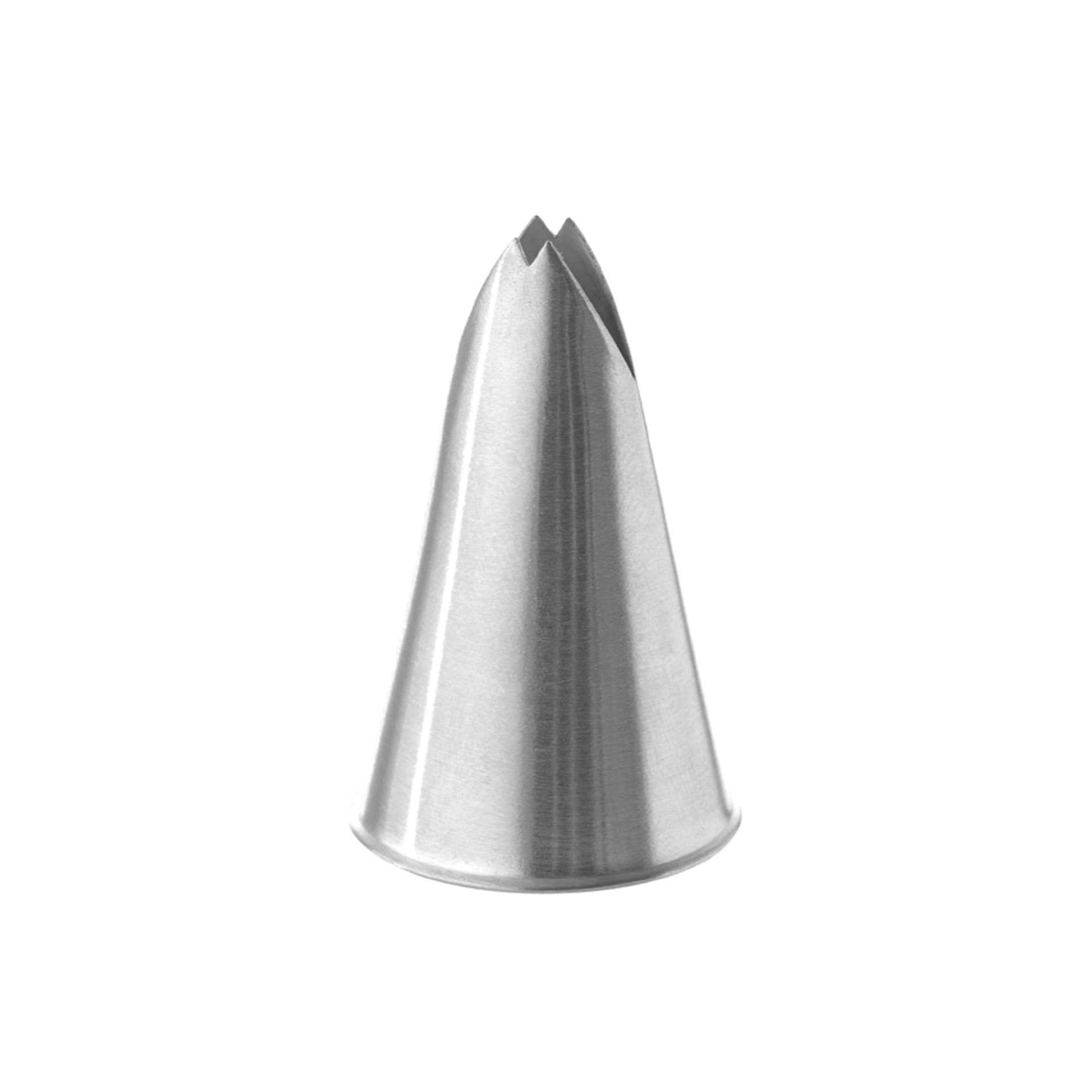 Garniertülle - Blatttülle mini - Abm. 2,5 x 2,5 x 4,5 cm - Edelstahl - 197408-C