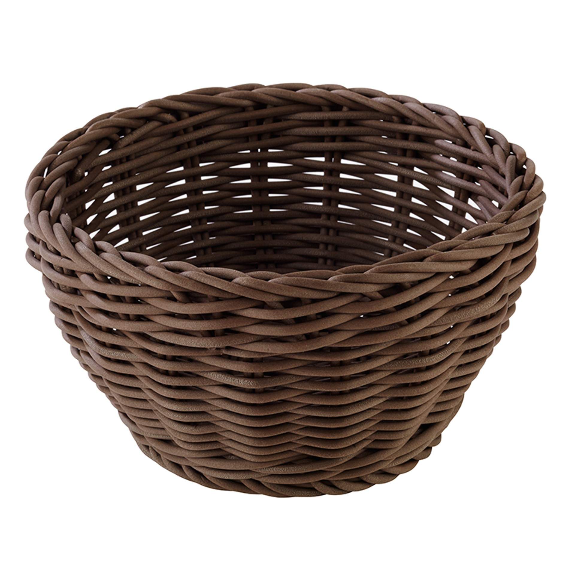 Korb - Serie Profi Line - braun - rund - Abm. 8,0 cm - Ø 16 cm - Polypropylen - 50603-B