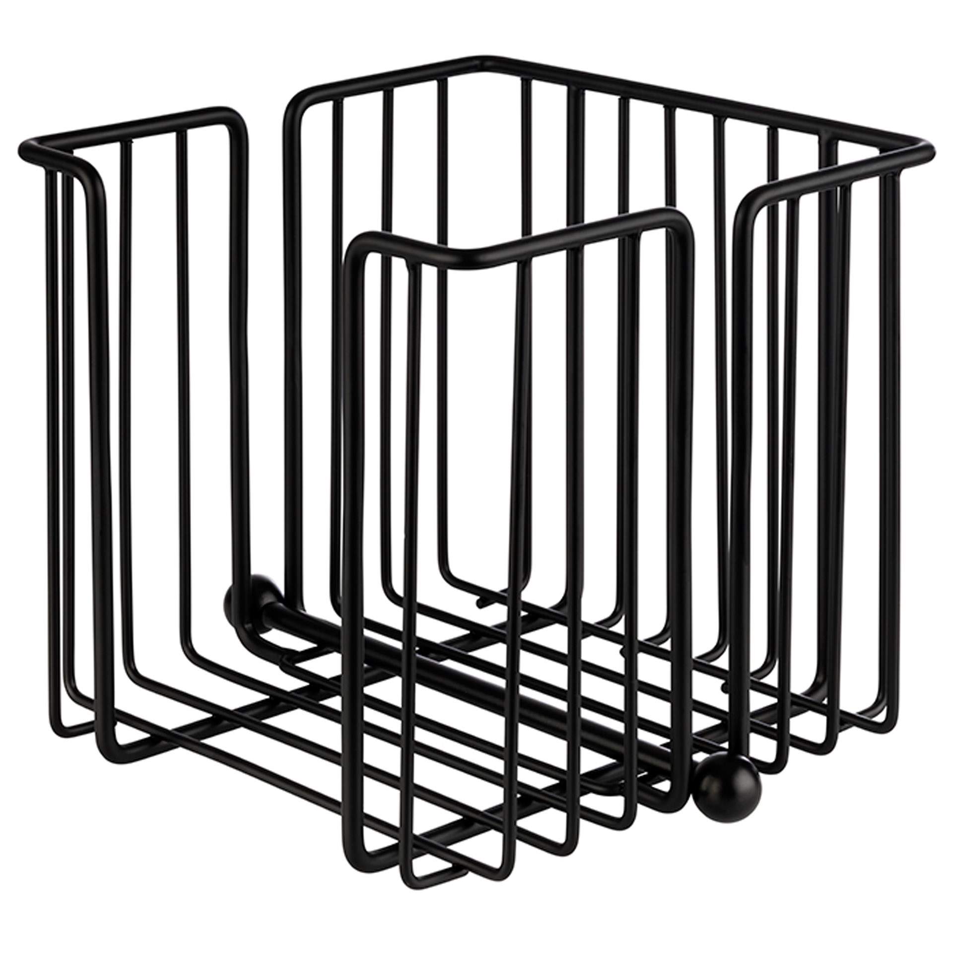 Serviettenhalter - für ca.120 Servietten 1/4 Falz - Serie Urban - schwarz - Abm. 19,0 x 19,0 x 18,0 cm - Metall - 11771-B