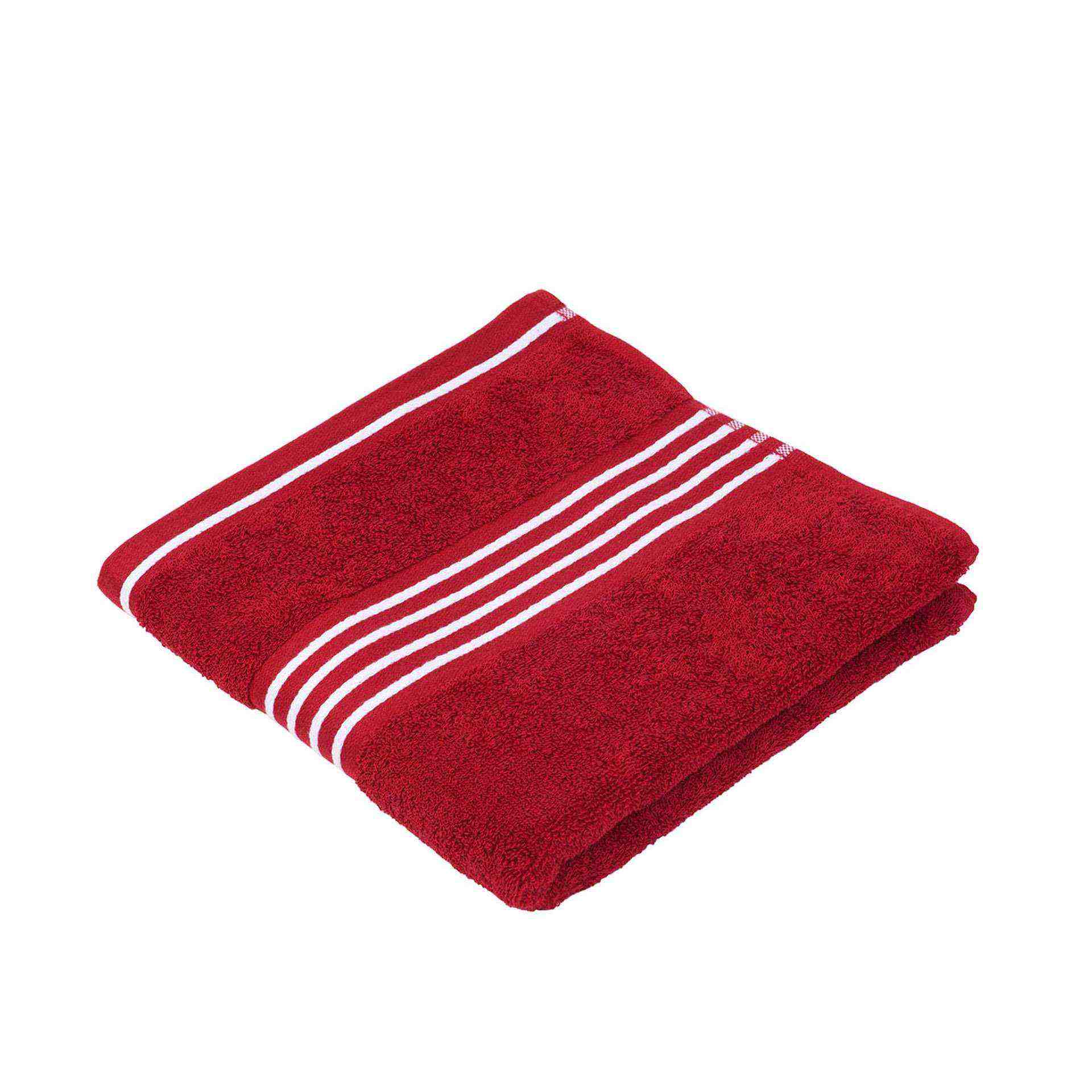 Handtuch - Serie RIO - rot - Abm. 50 x 100 cm - Baumwolle - 140-33-4-D