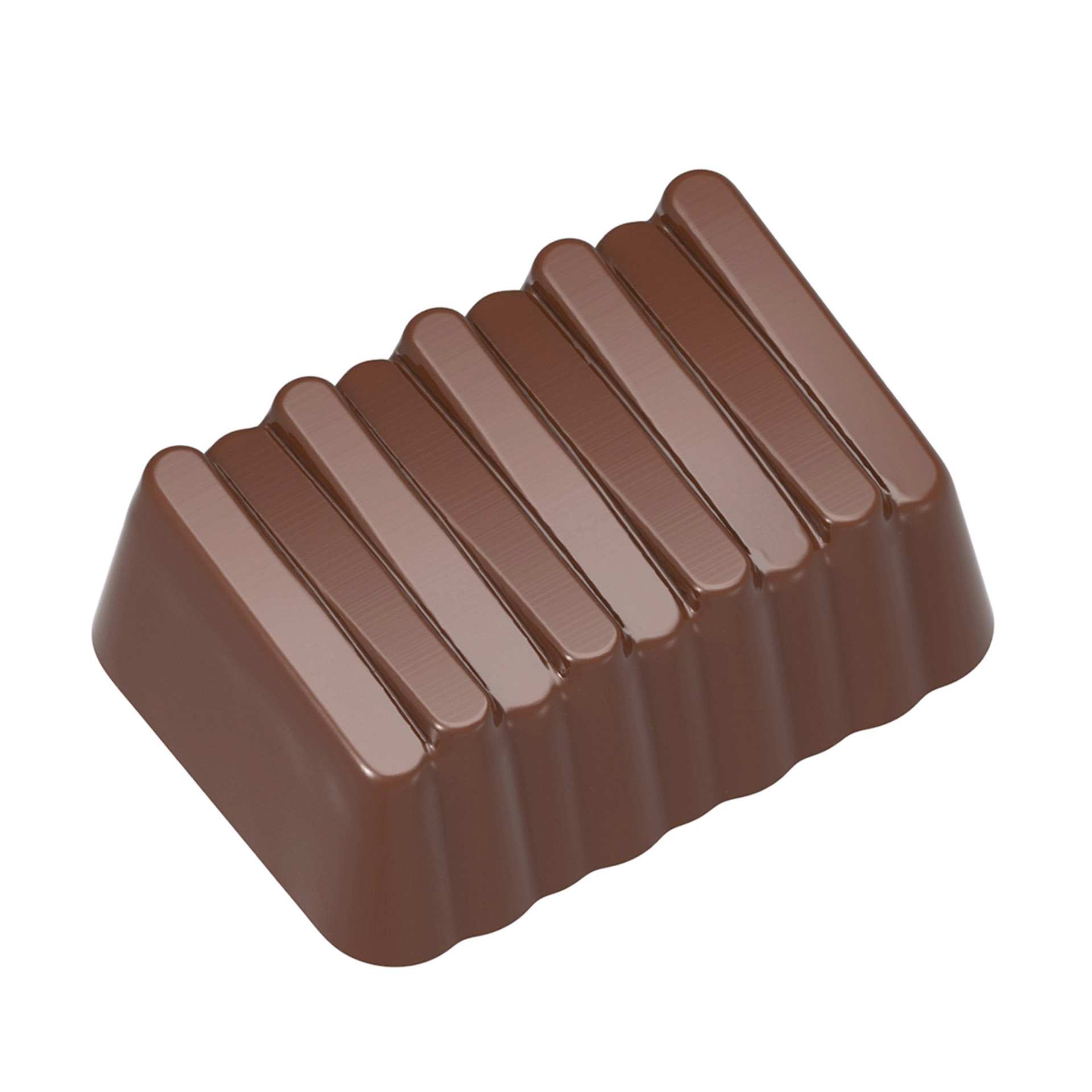 Schokoladen-Form - Pralinenstufen - Abm. 27,5 x 13,5 x 2,4 cm - Polycarbonat - 421646-C